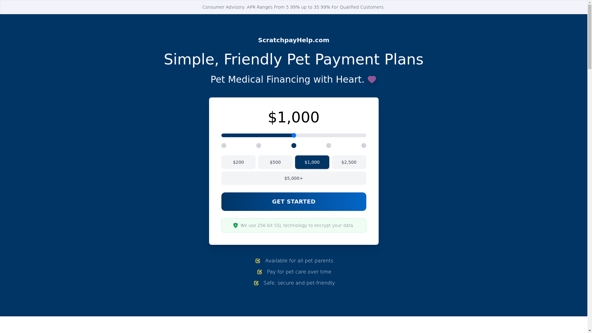 website screenshot of https://scratchpayfinance.com/