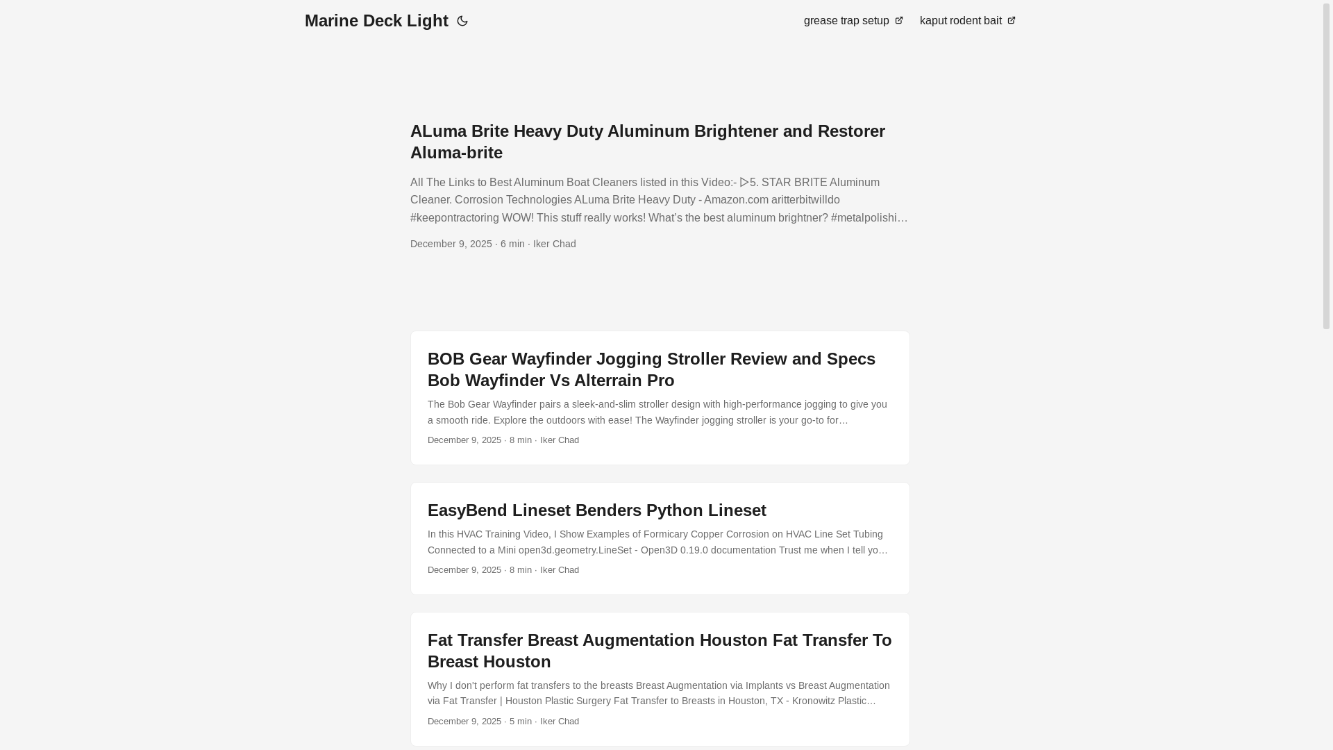 website screenshot of https://marinedecklight.pages.dev/