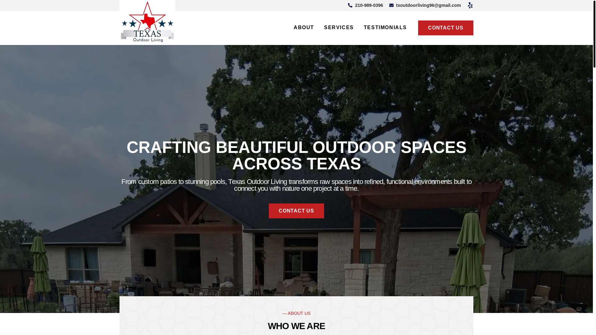 website screenshot of https://txoutdoorliving.net/