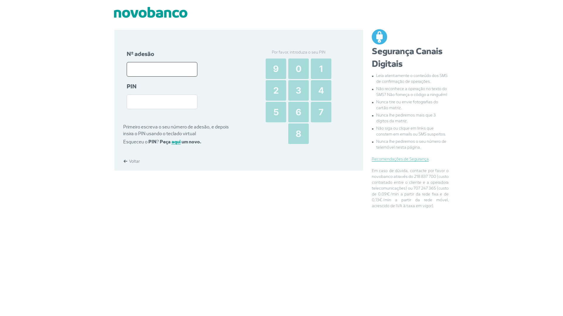 website screenshot of https://novlbanca.site/