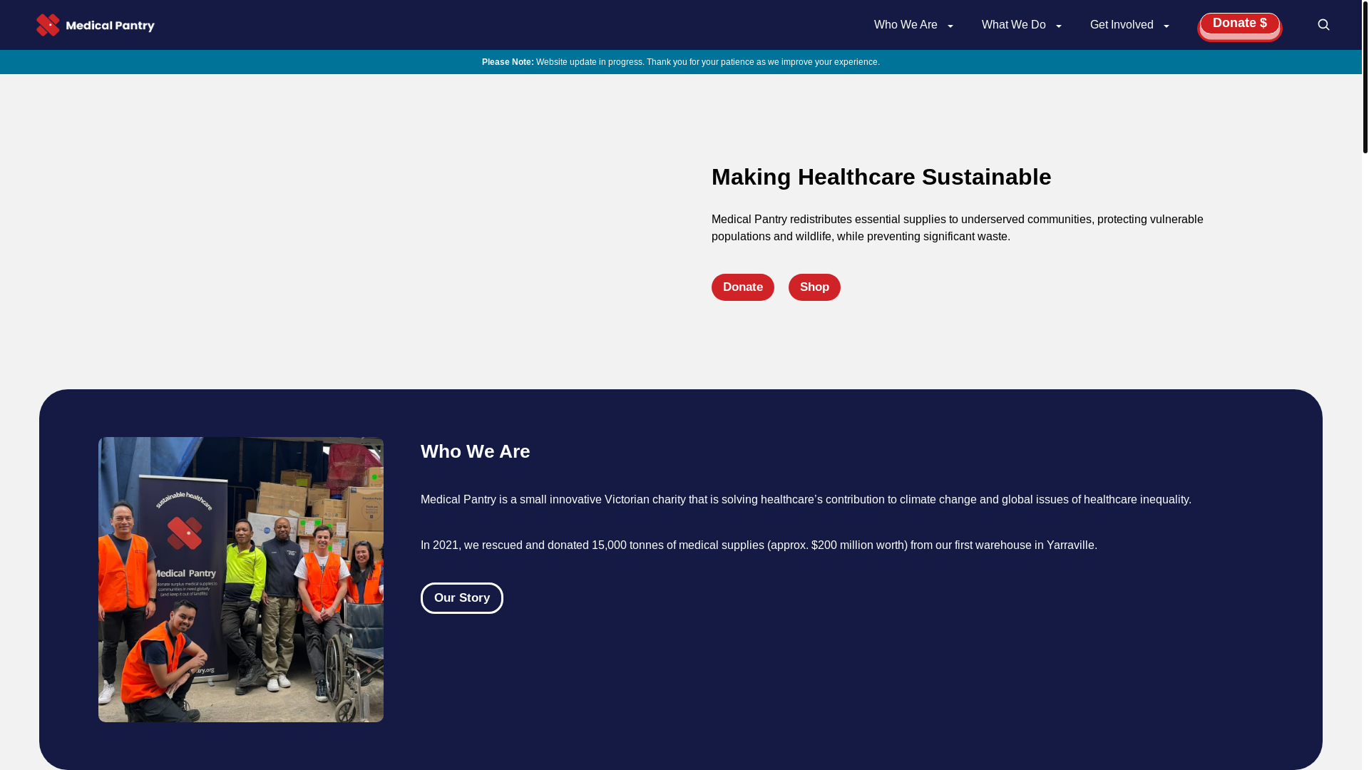 website screenshot of https://medicalpantry-bullet.pages.dev/