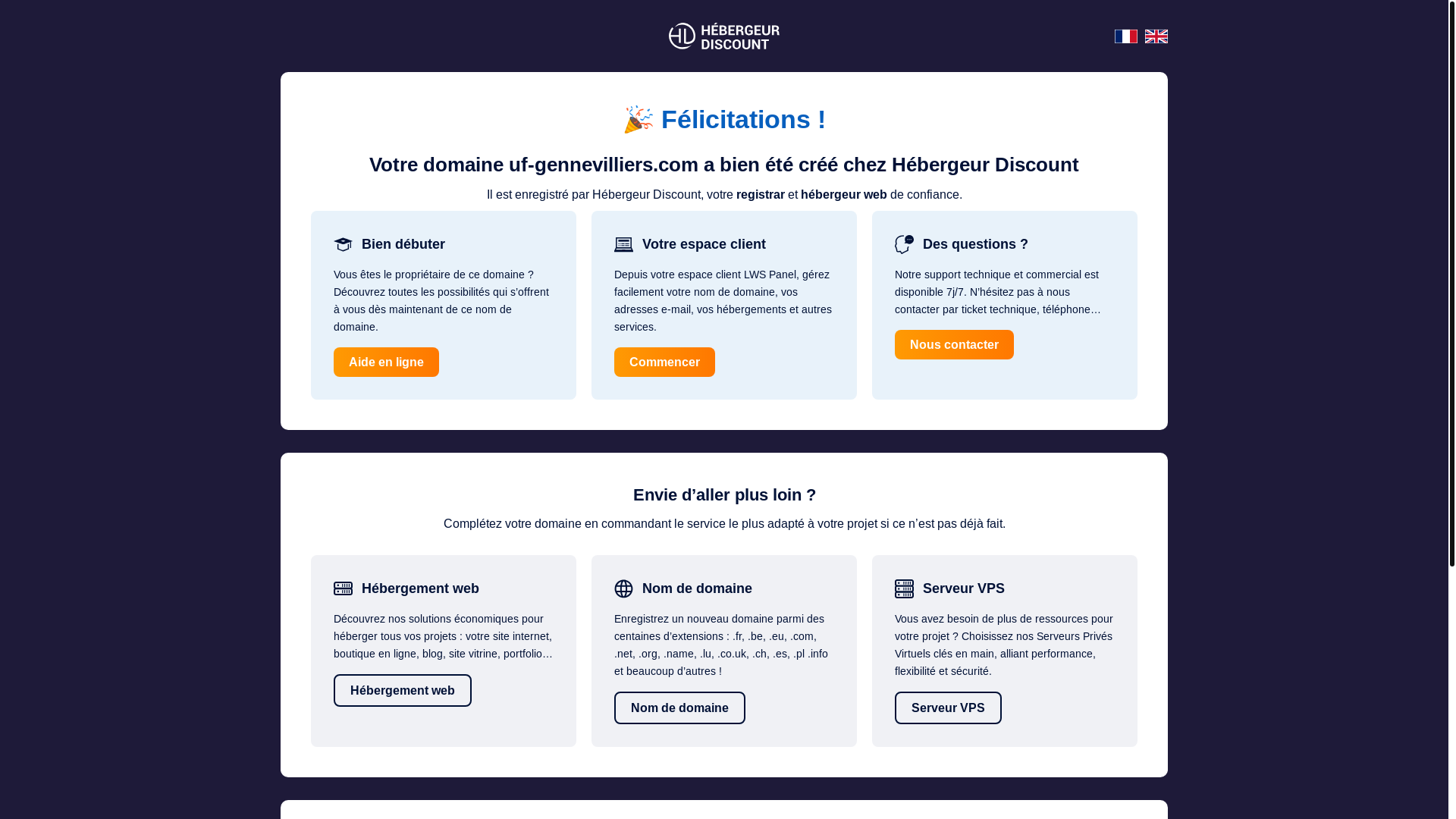 website screenshot of https://uf-gennevilliers.com/