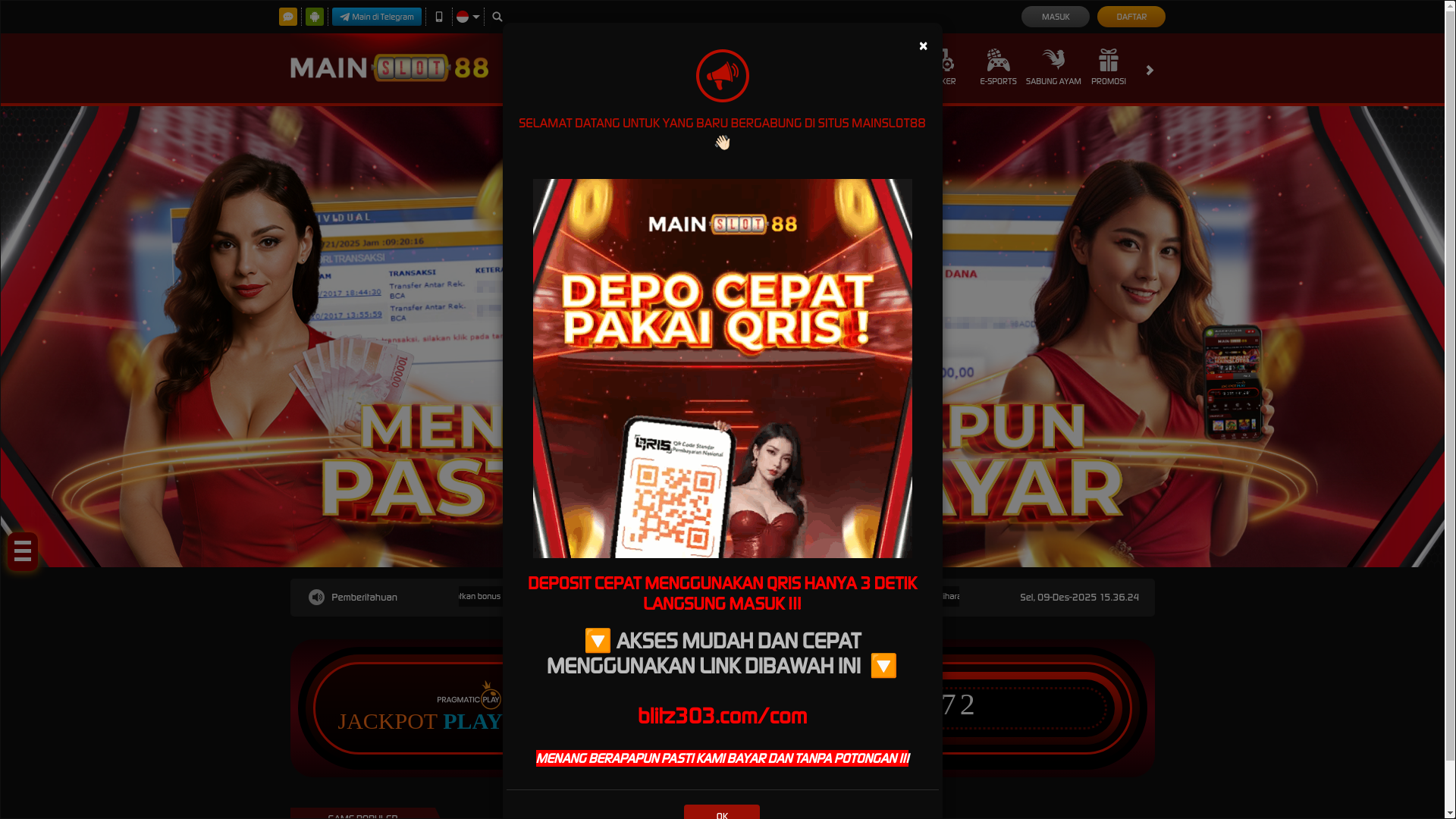 website screenshot of https://mslotstrong.com/