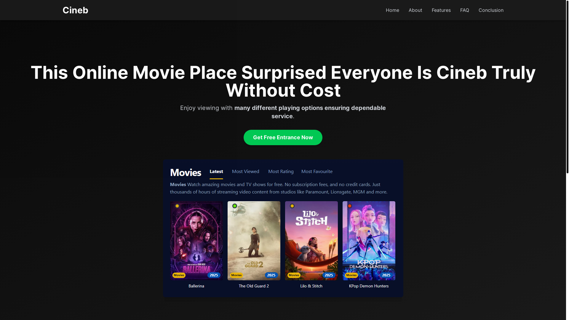 website screenshot of https://cineb-8zlb.pages.dev/