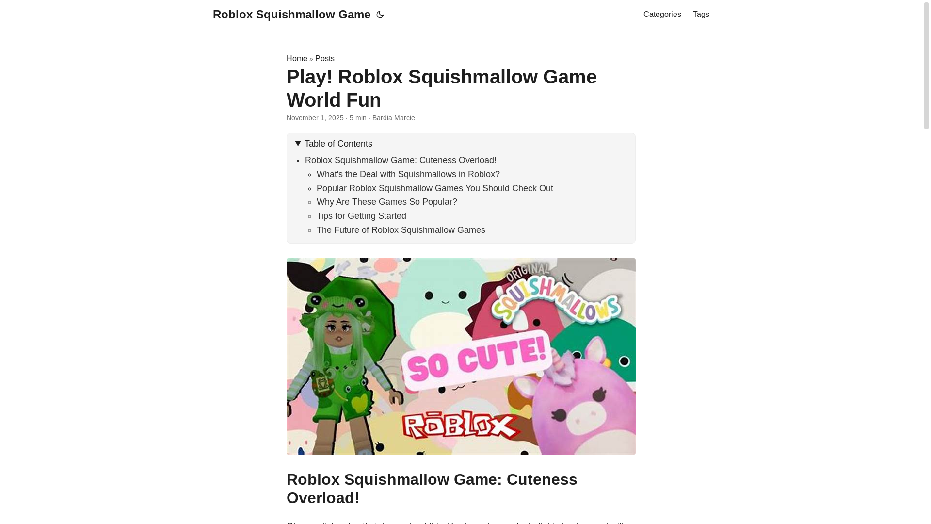 website screenshot of https://roblox-squishmallow-game.pages.dev/