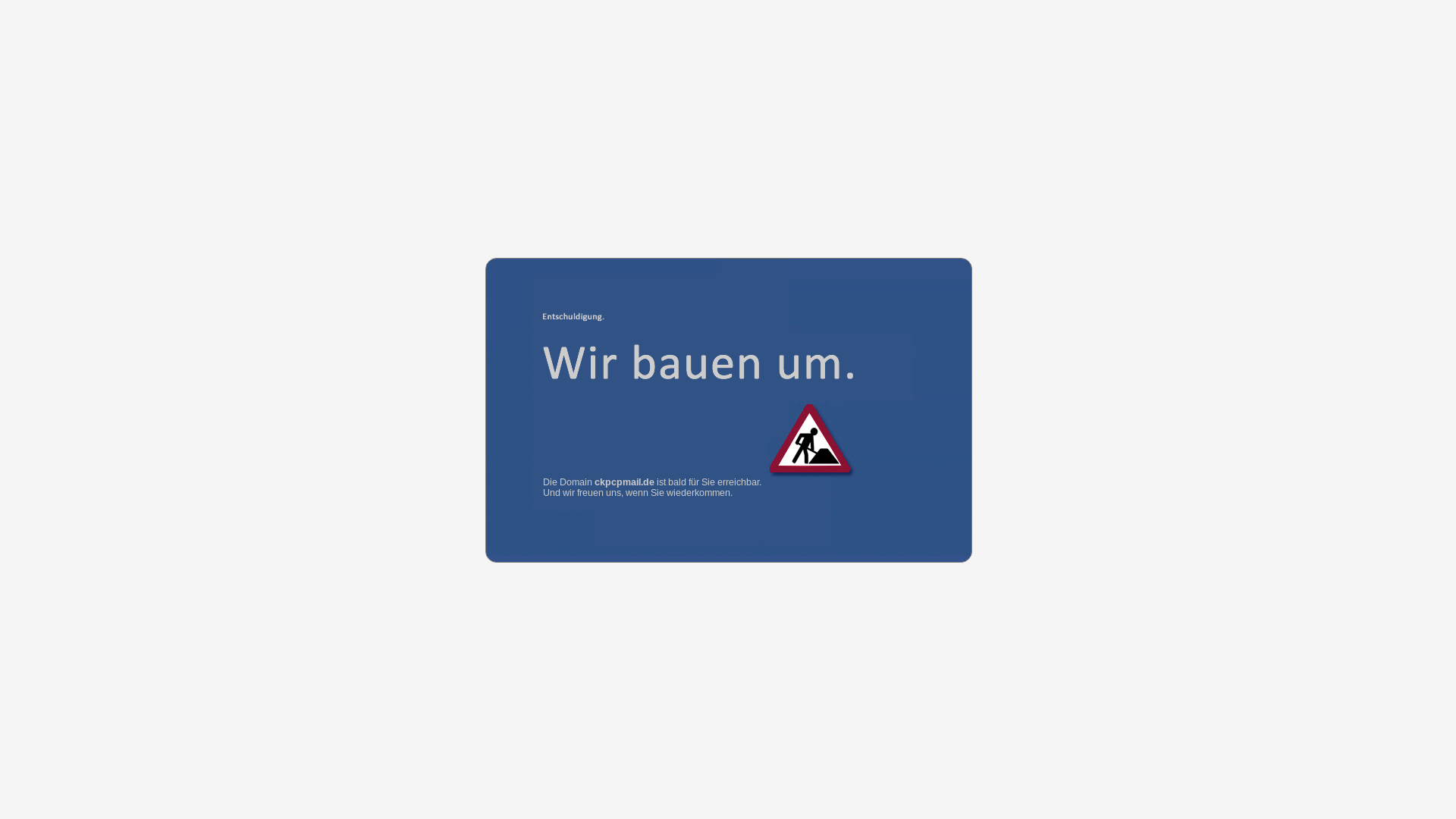 website screenshot of https://ckpcpmail.de/