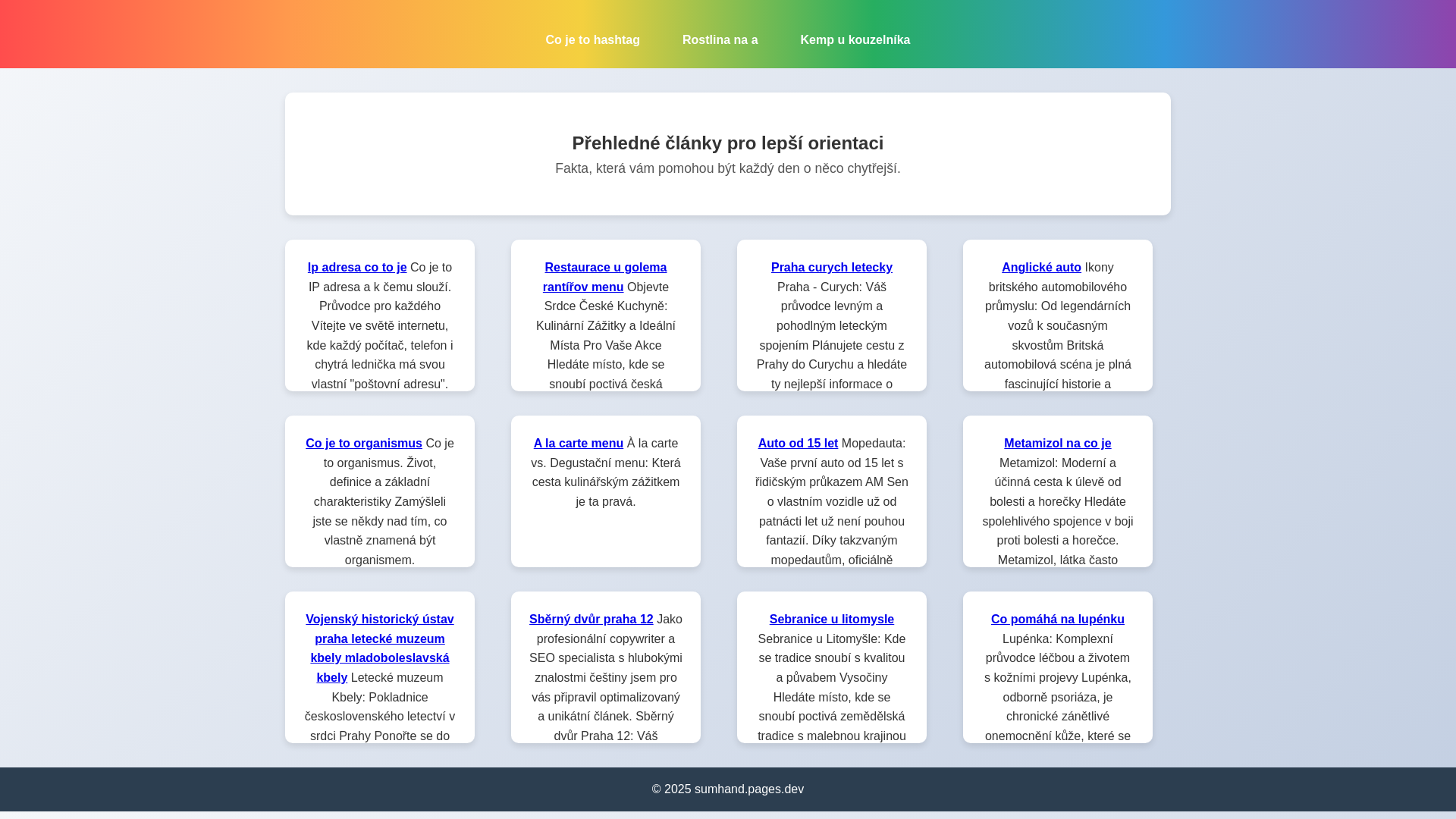 website screenshot of https://sumhand.pages.dev/