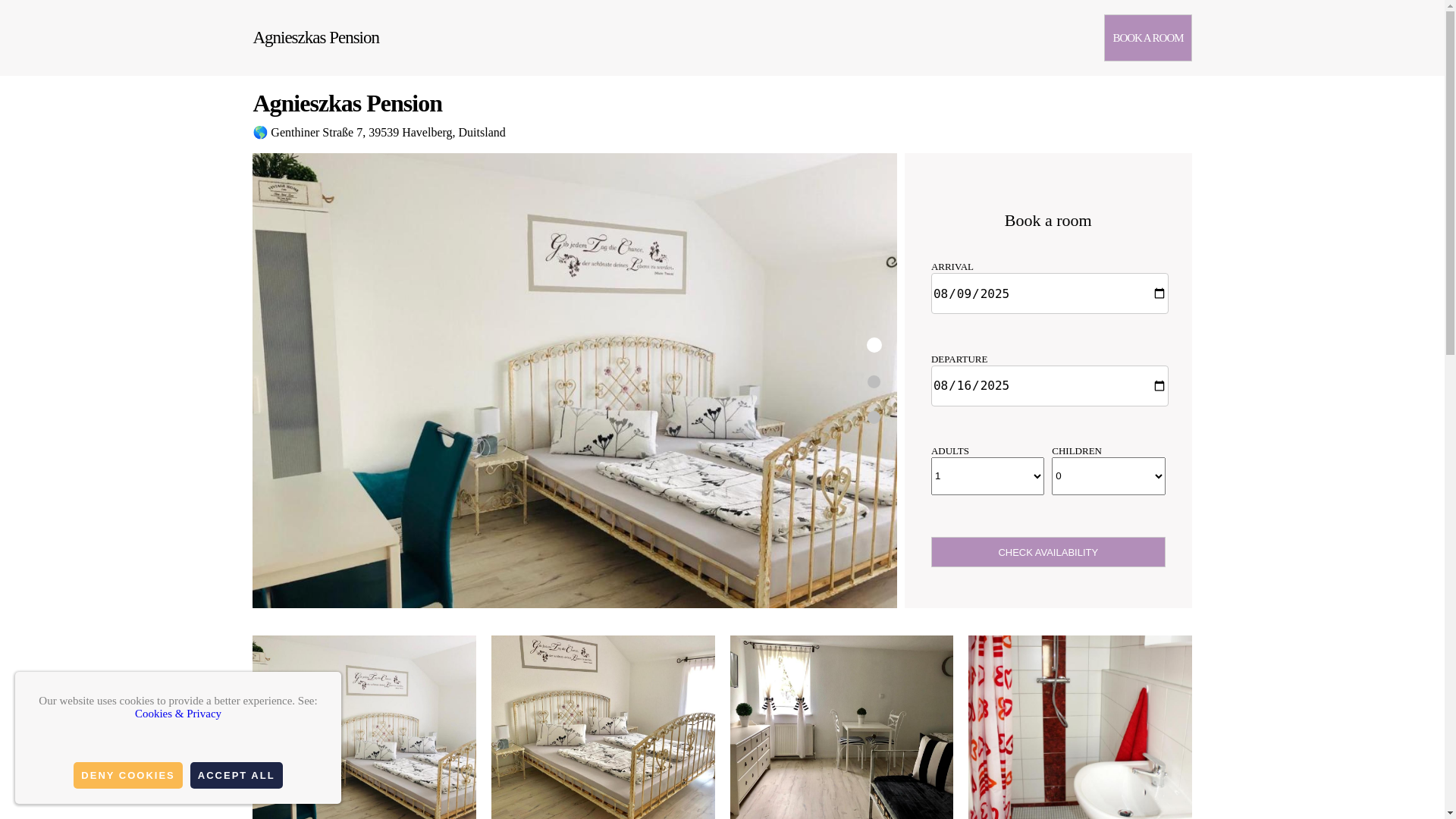 website screenshot of https://agnieszkas-pension.com.es/
