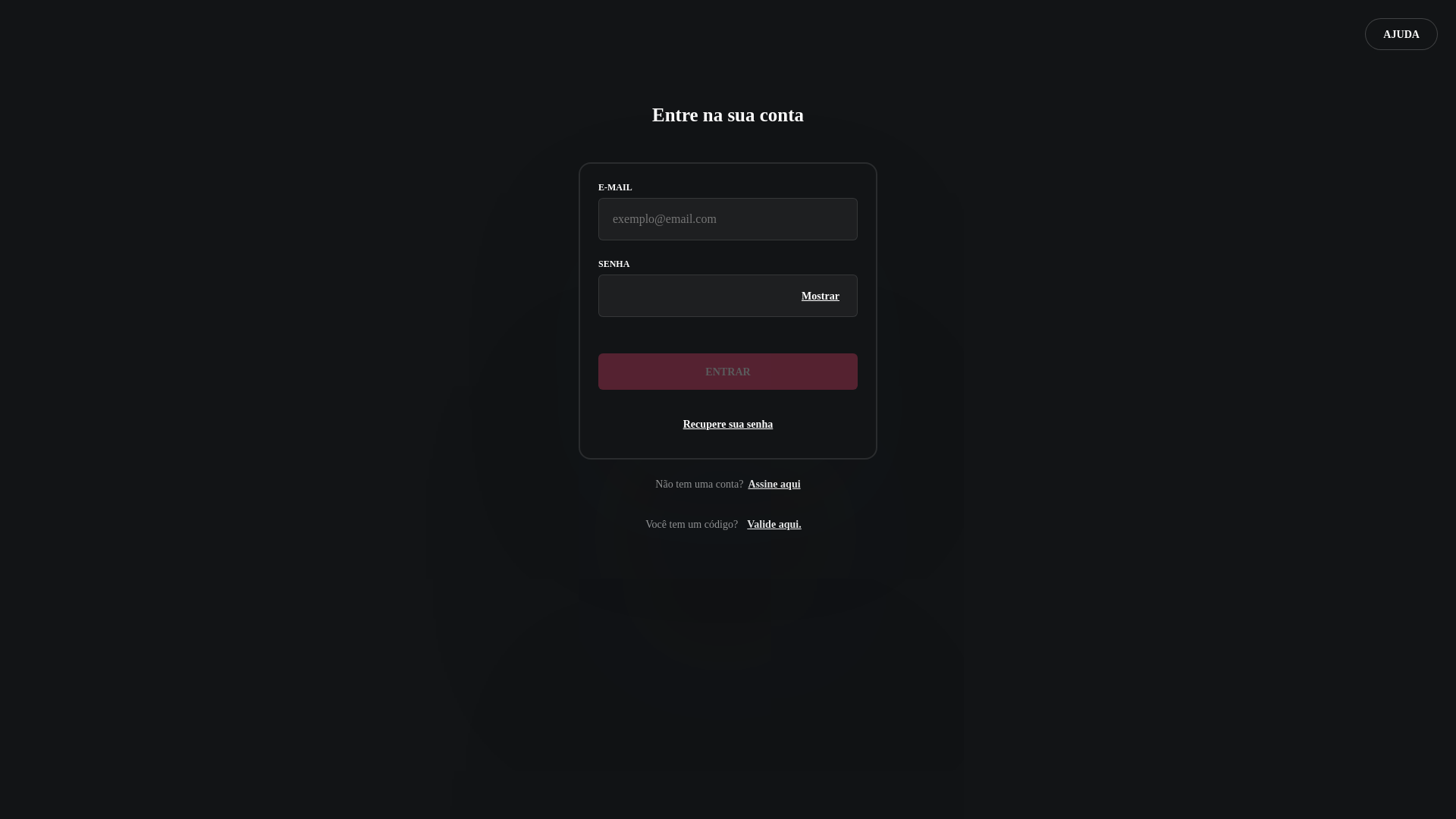 website screenshot of https://app.zapping.com.br/webplayer