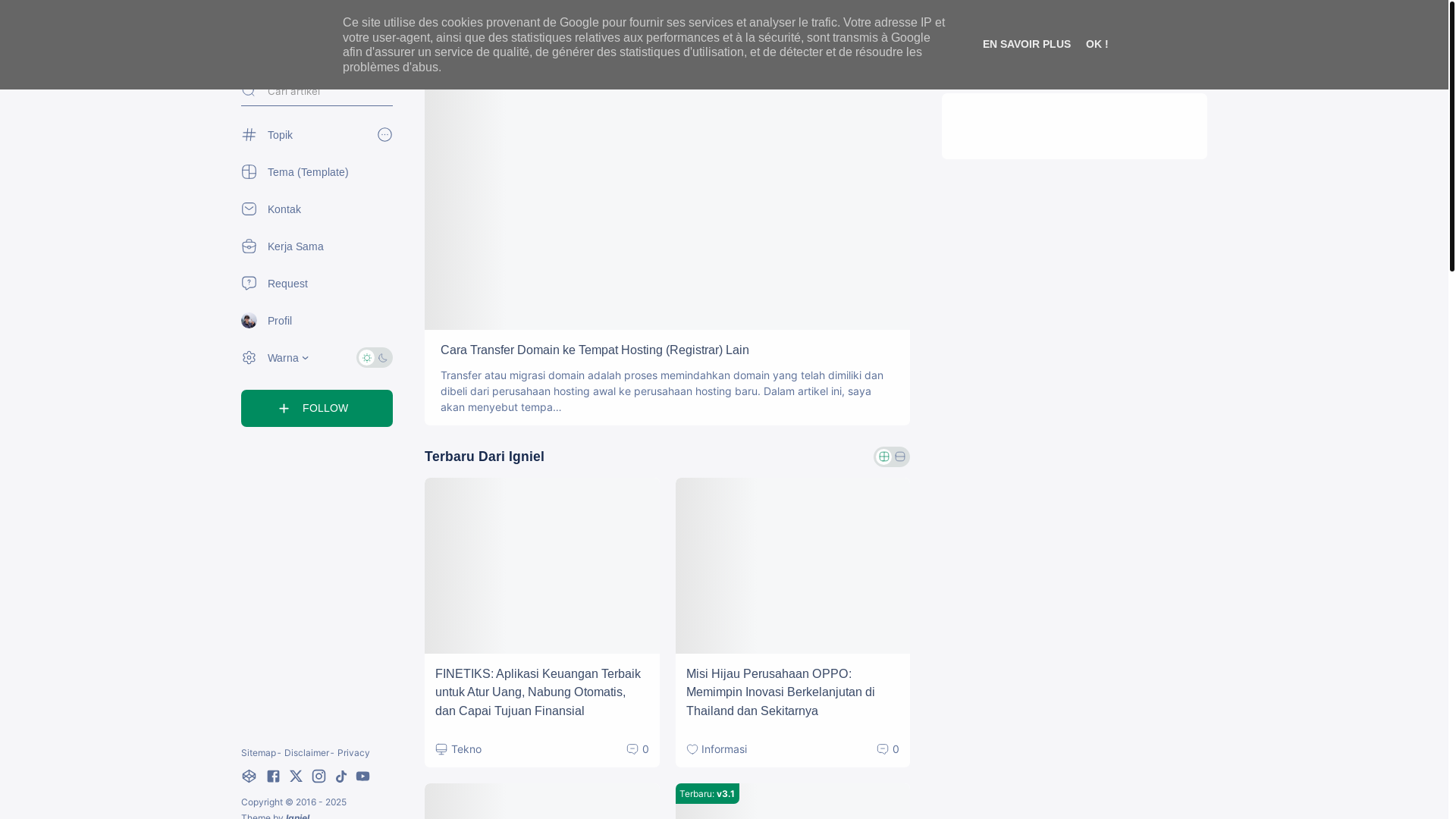 website screenshot of https://www.igniel.com/