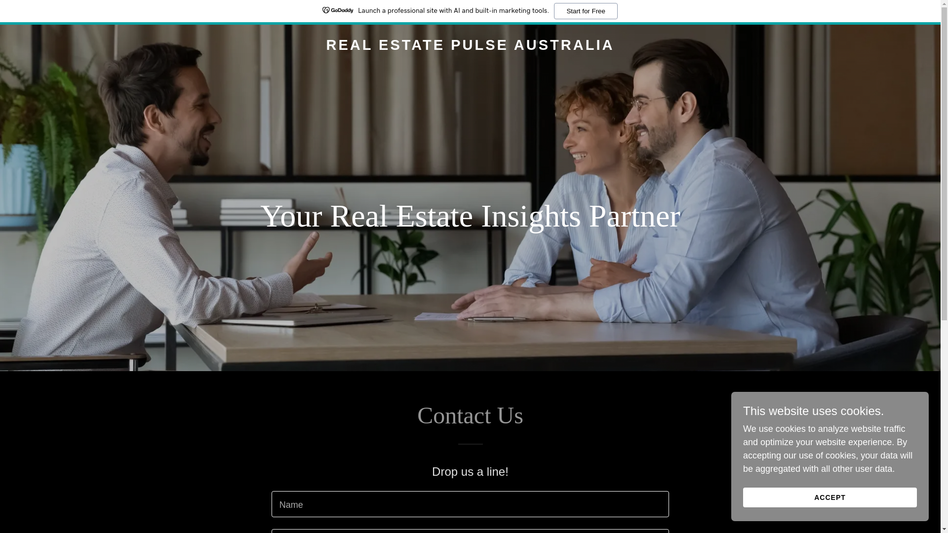website screenshot of https://realestatepulseau.com.au/