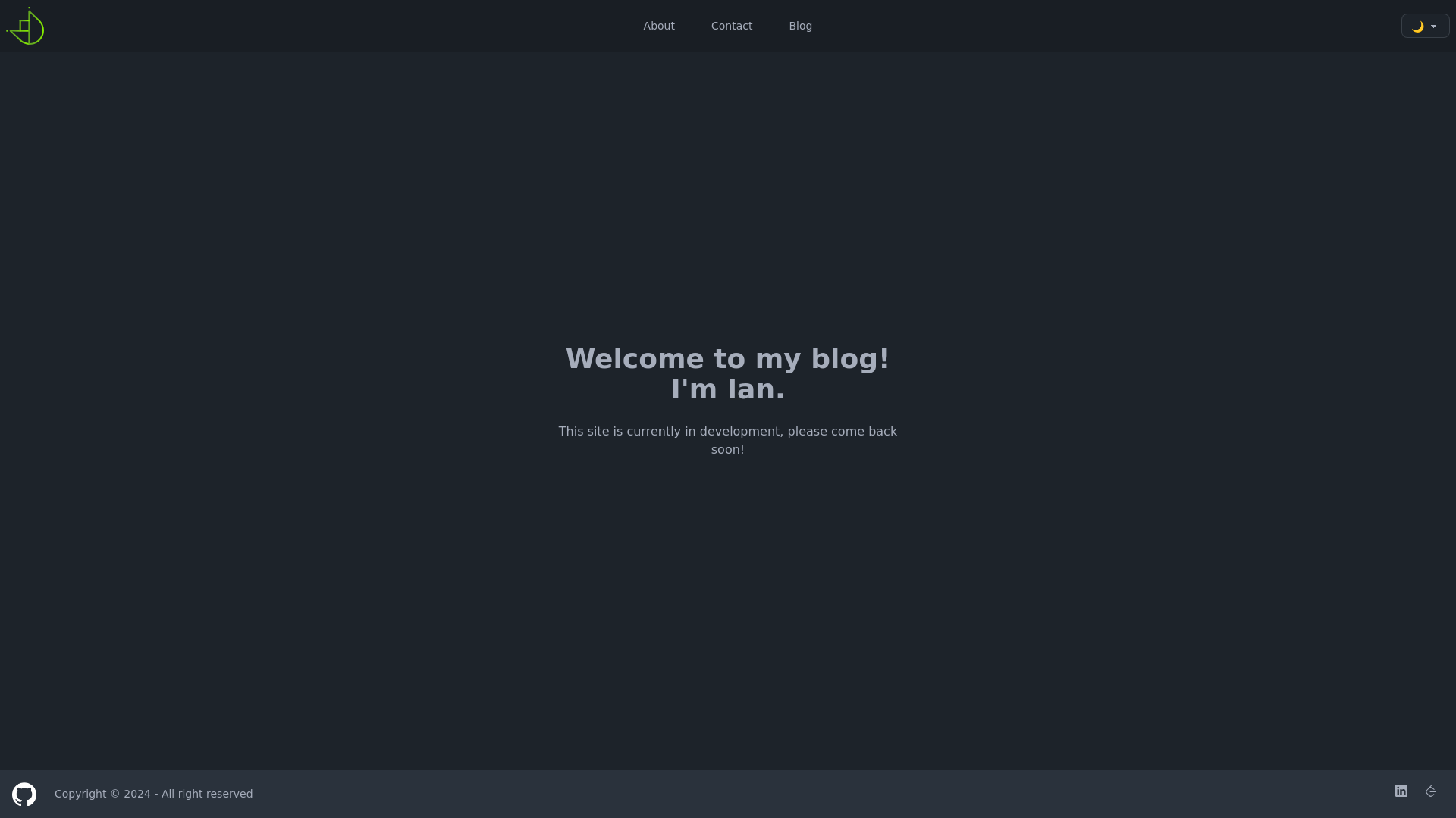 website screenshot of https://ians-site.pages.dev/