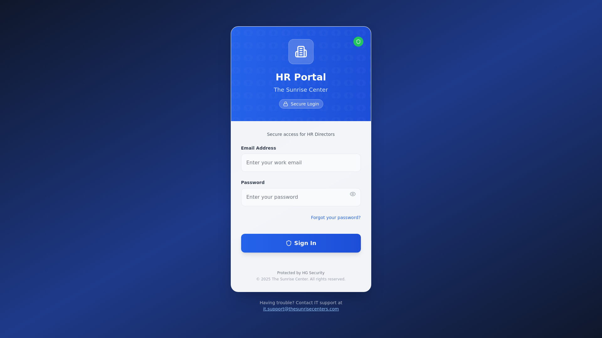 website screenshot of https://hrportalsunrisecenters.pages.dev/
