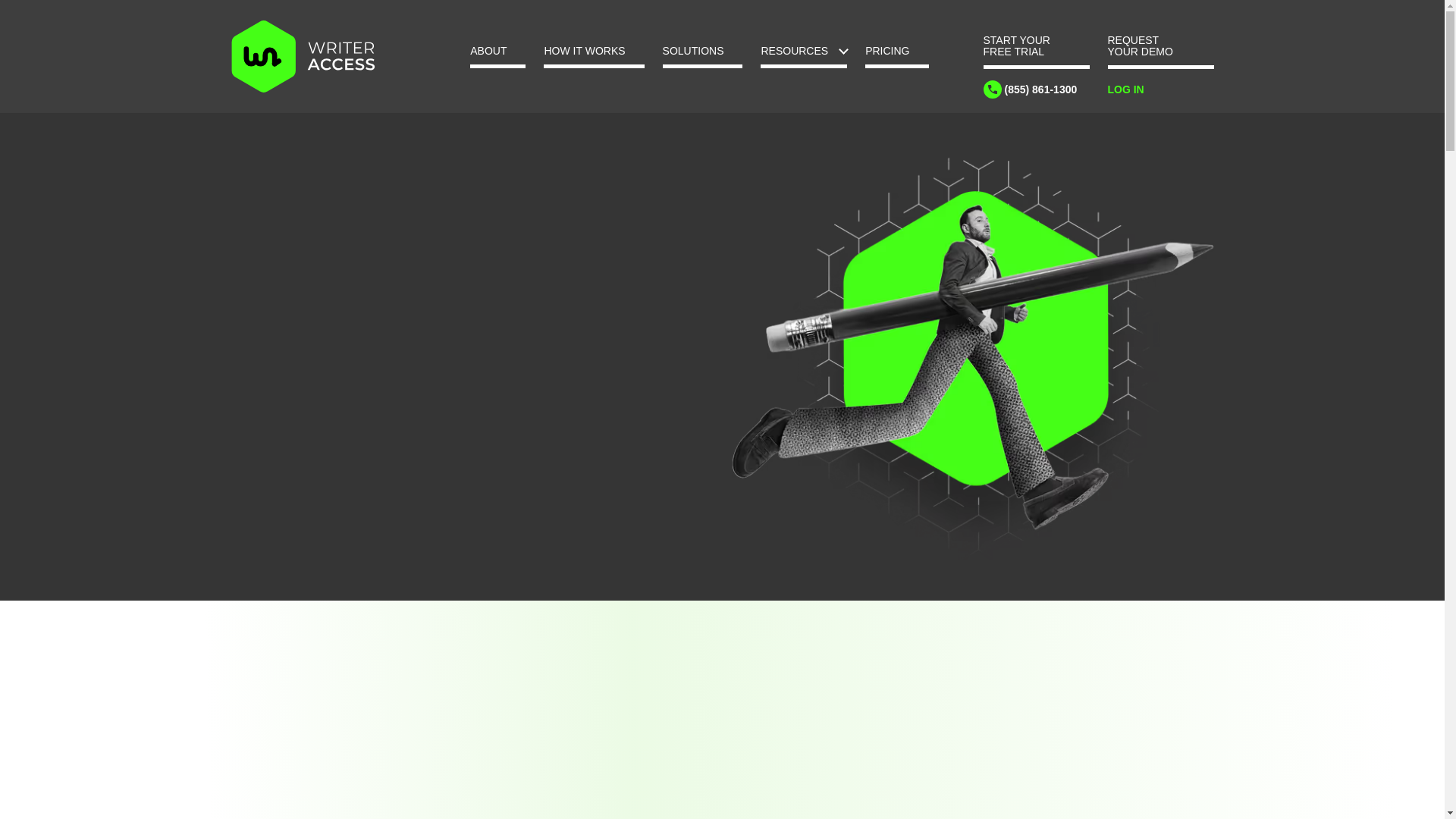 website screenshot of https://writeraccessstudio.com/