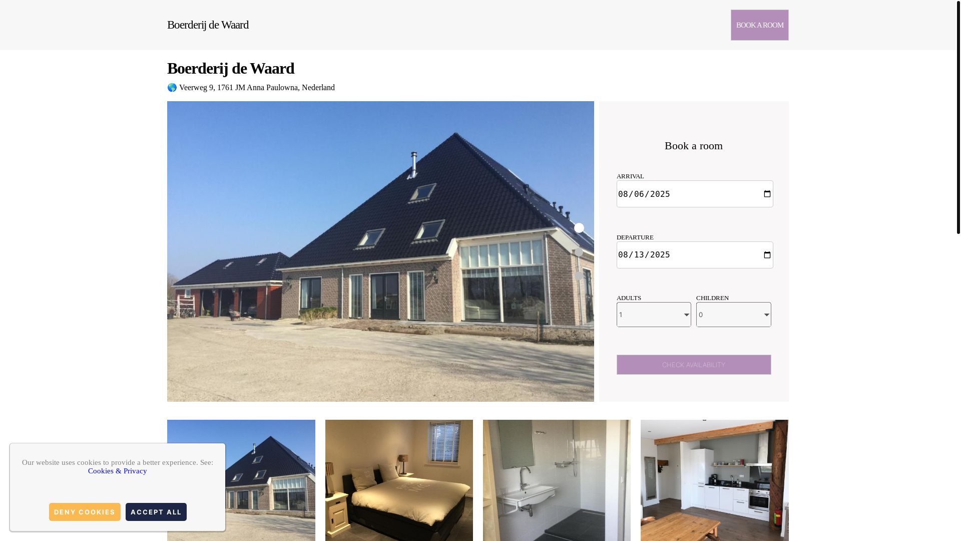 website screenshot of https://boerderij-de-waard.com.es/
