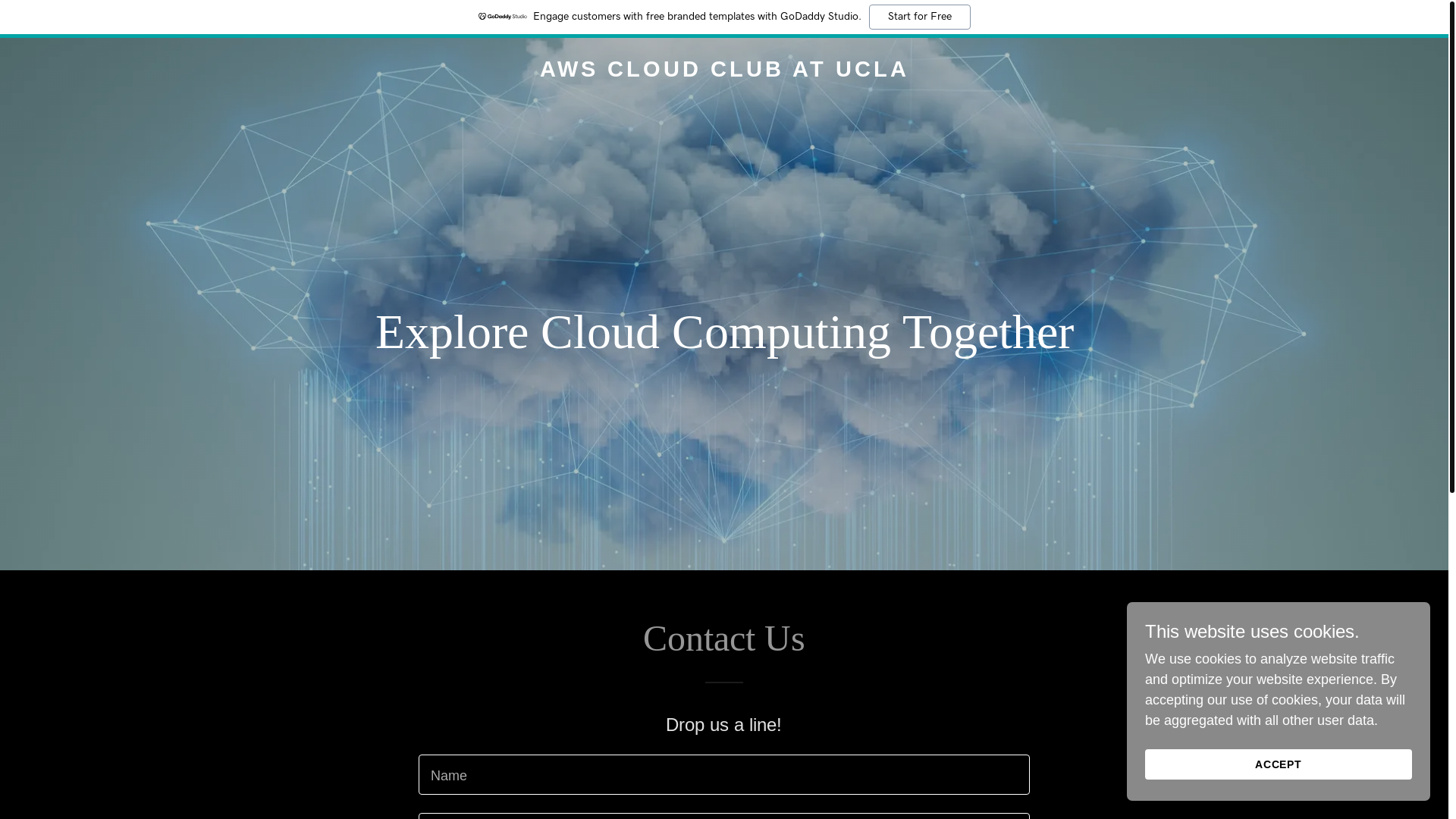website screenshot of https://awsclubucla.org/