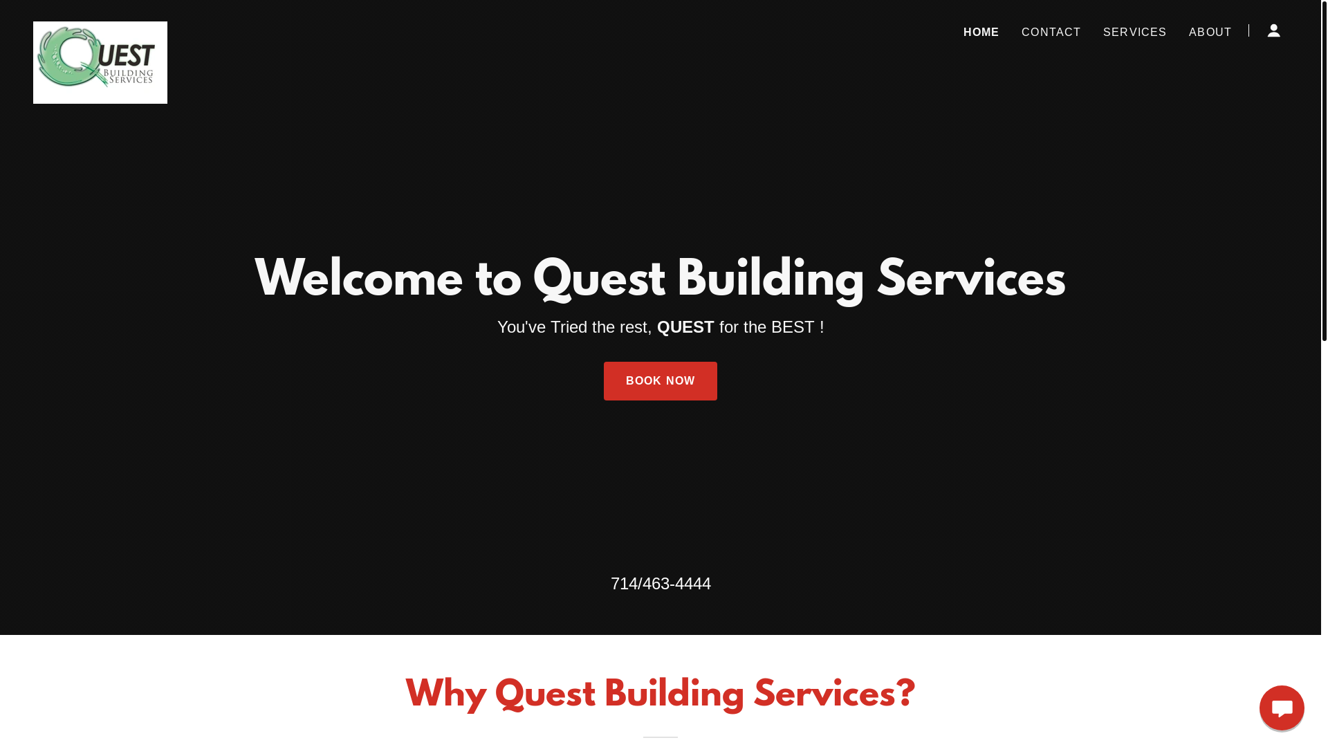 website screenshot of https://questbuildingservicesco.com/