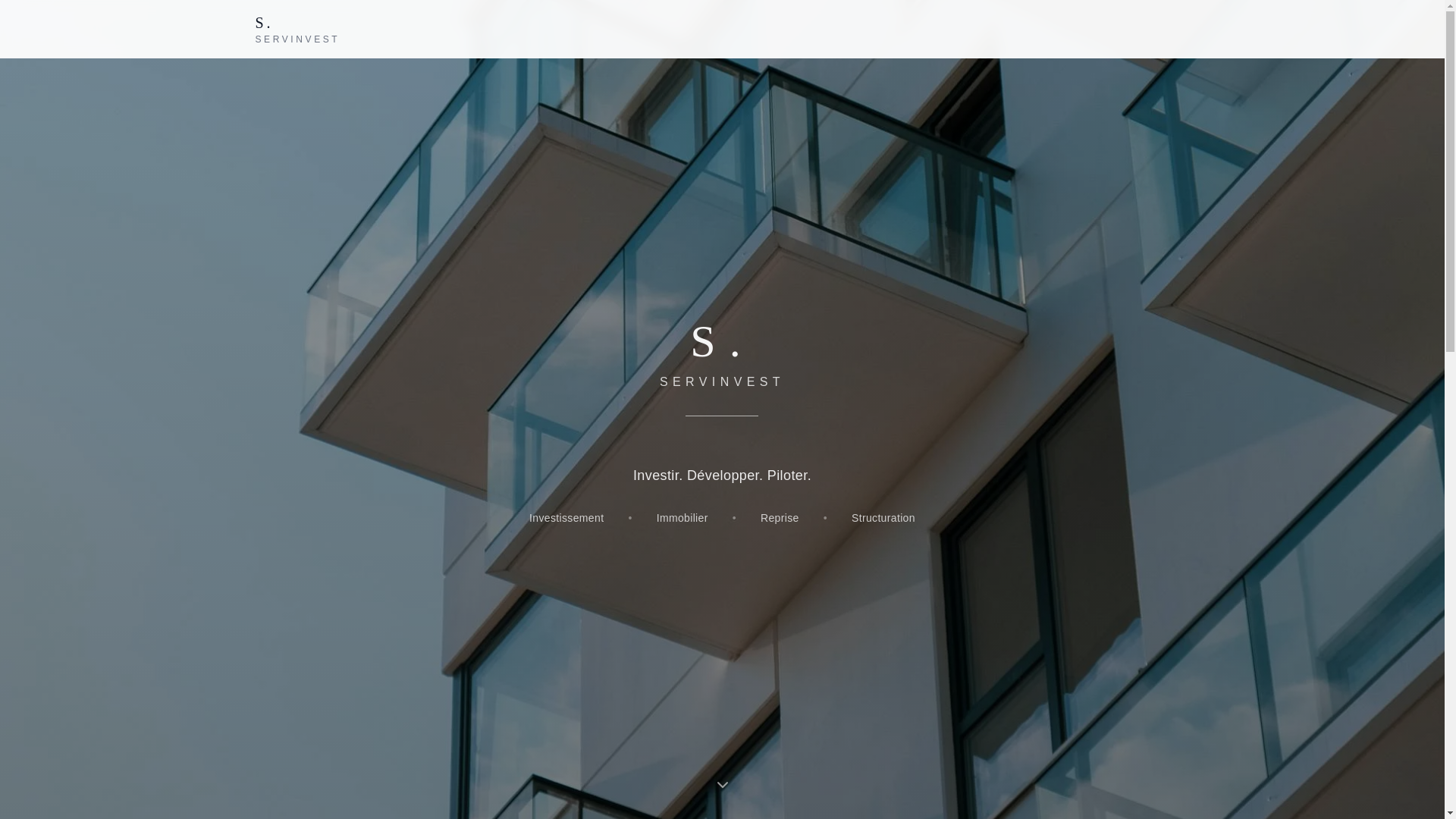 website screenshot of https://servinvest.fr/