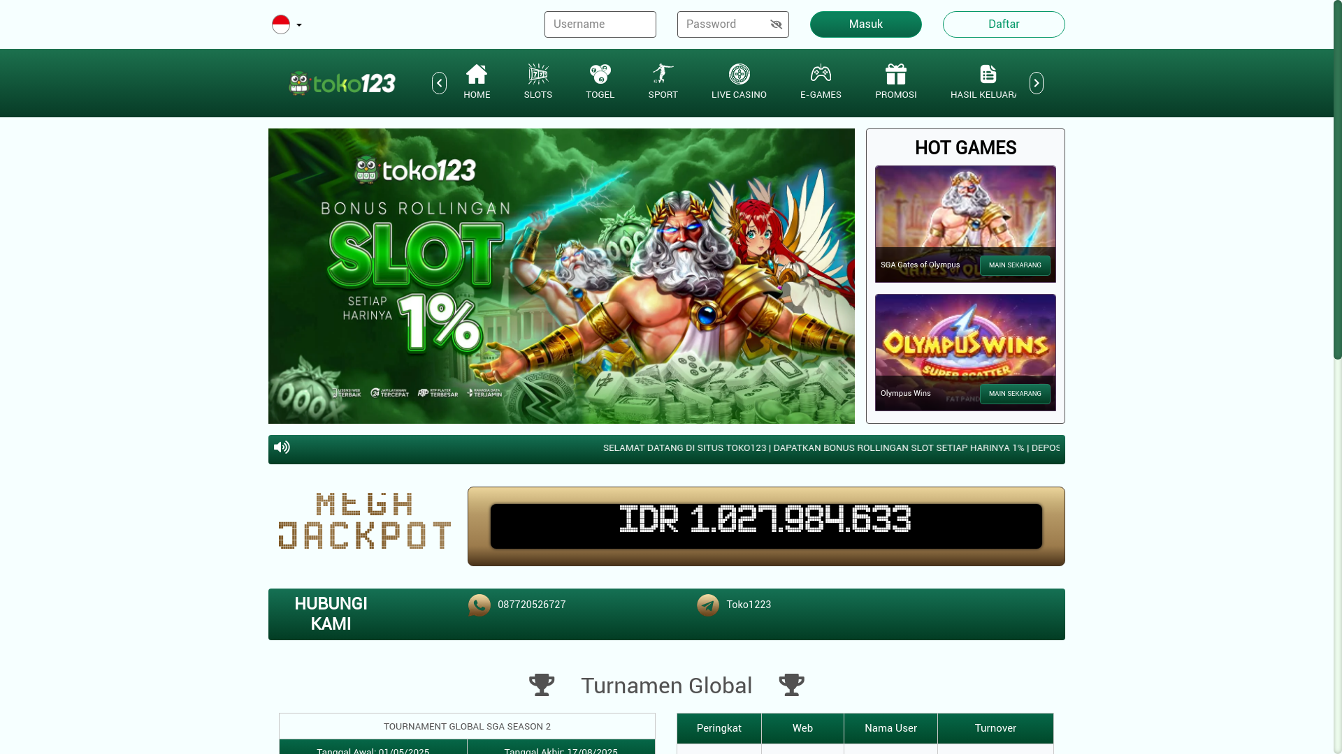 website screenshot of https://toko123-trusted.click/