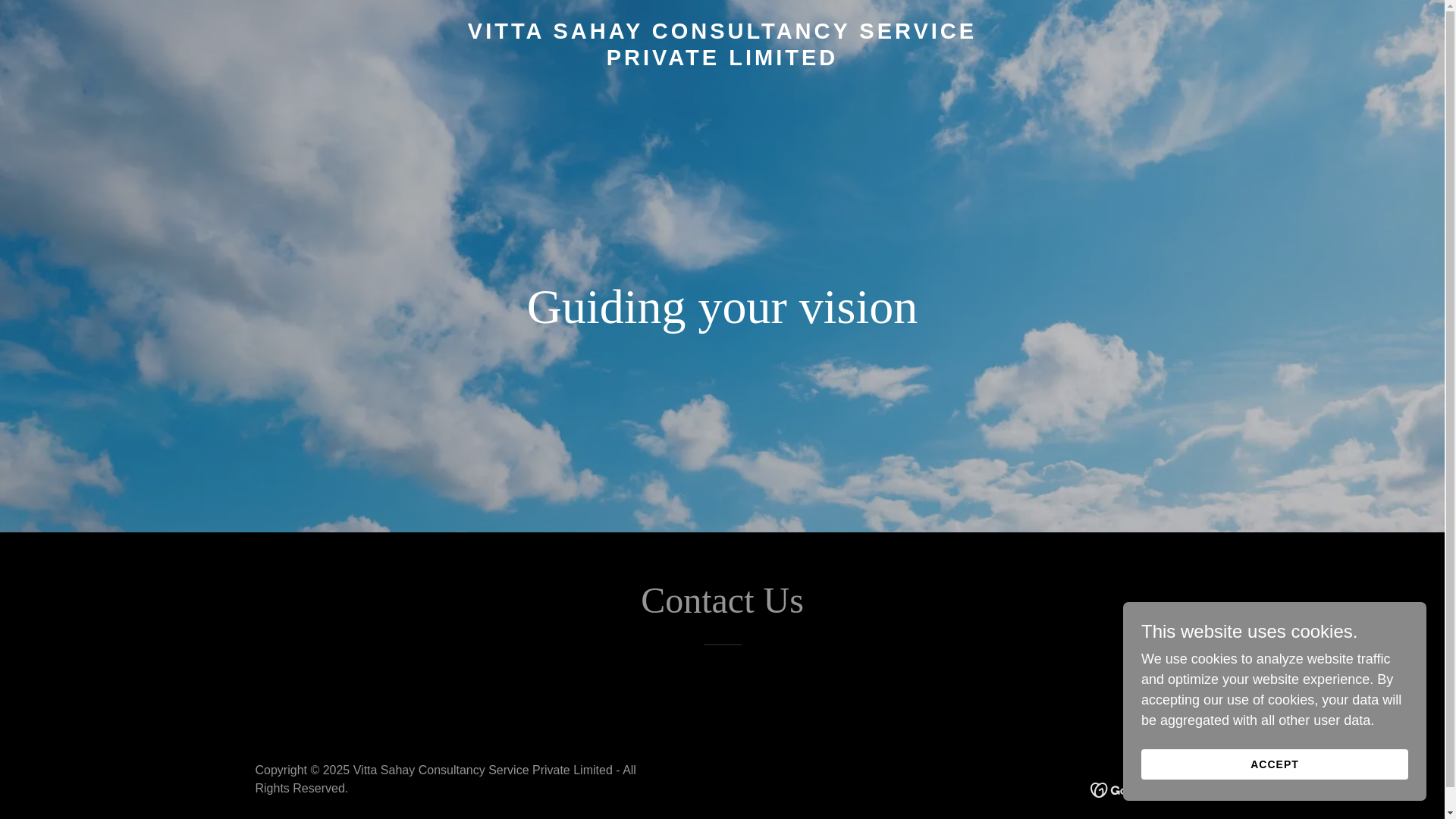 website screenshot of https://vittasahay.in/