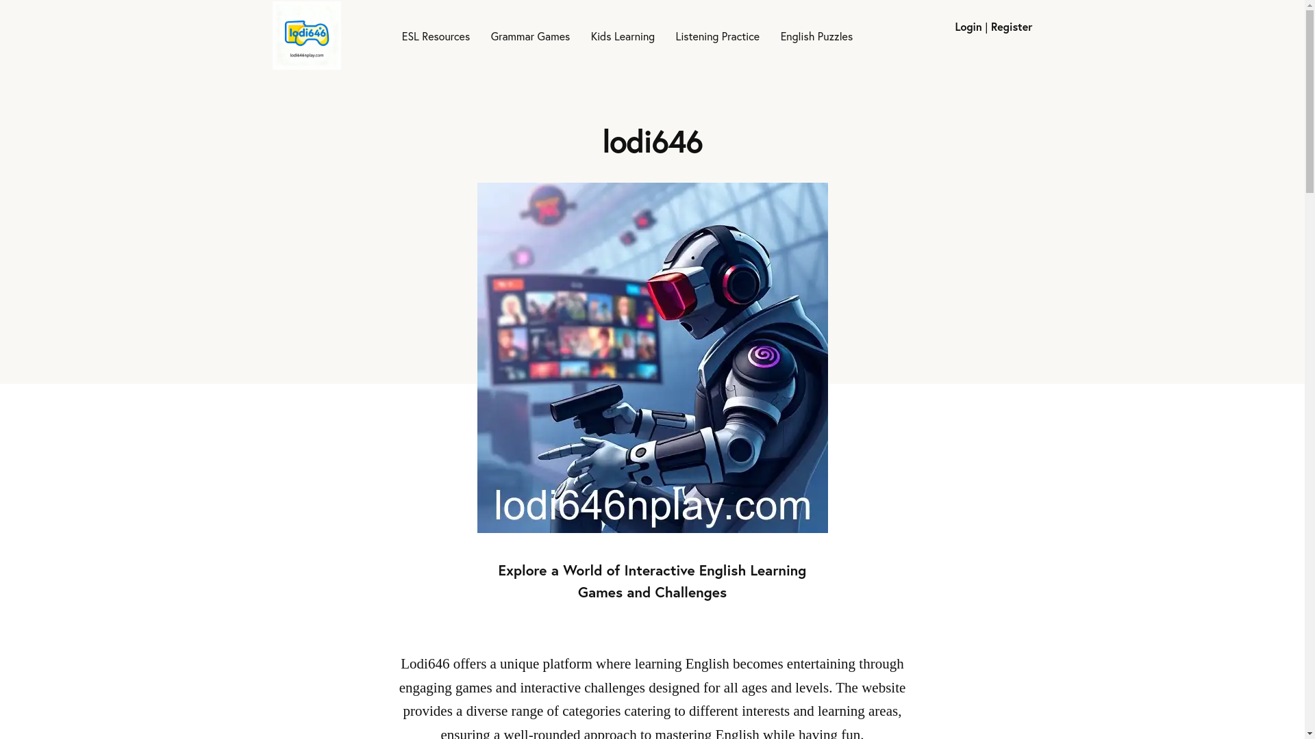 website screenshot of https://lodi646nplay.com/
