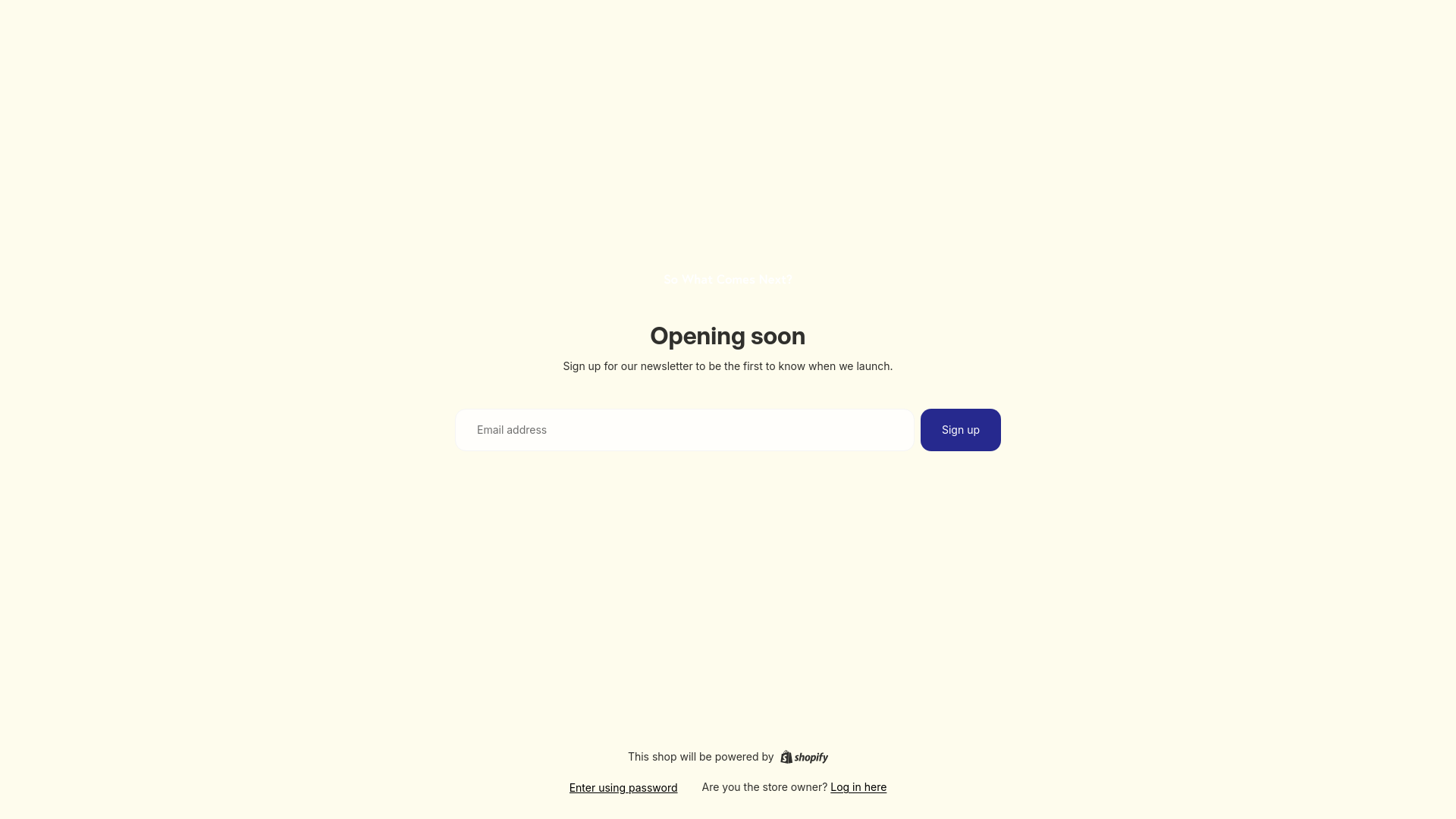 website screenshot of https://sowhatcomesnextbook.com/