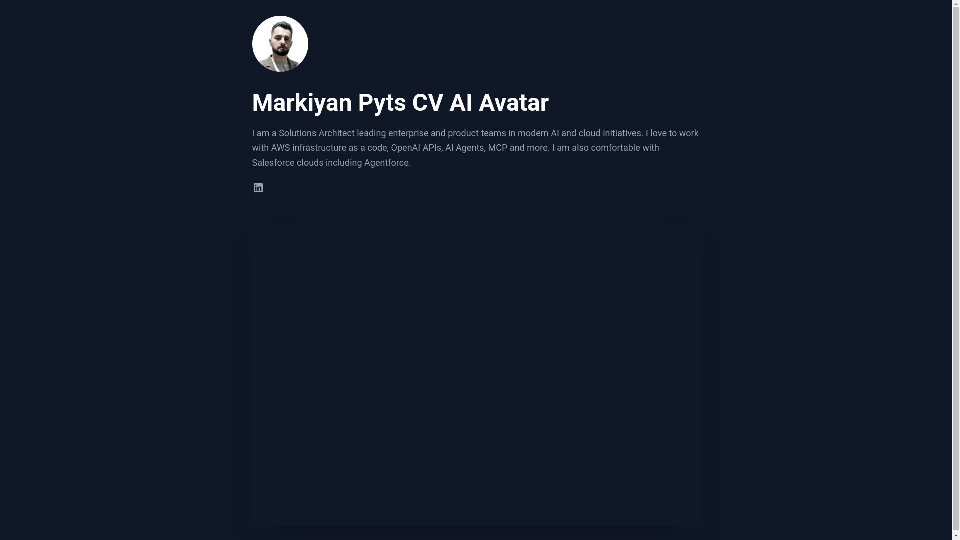website screenshot of https://my-cv-website.pages.dev/