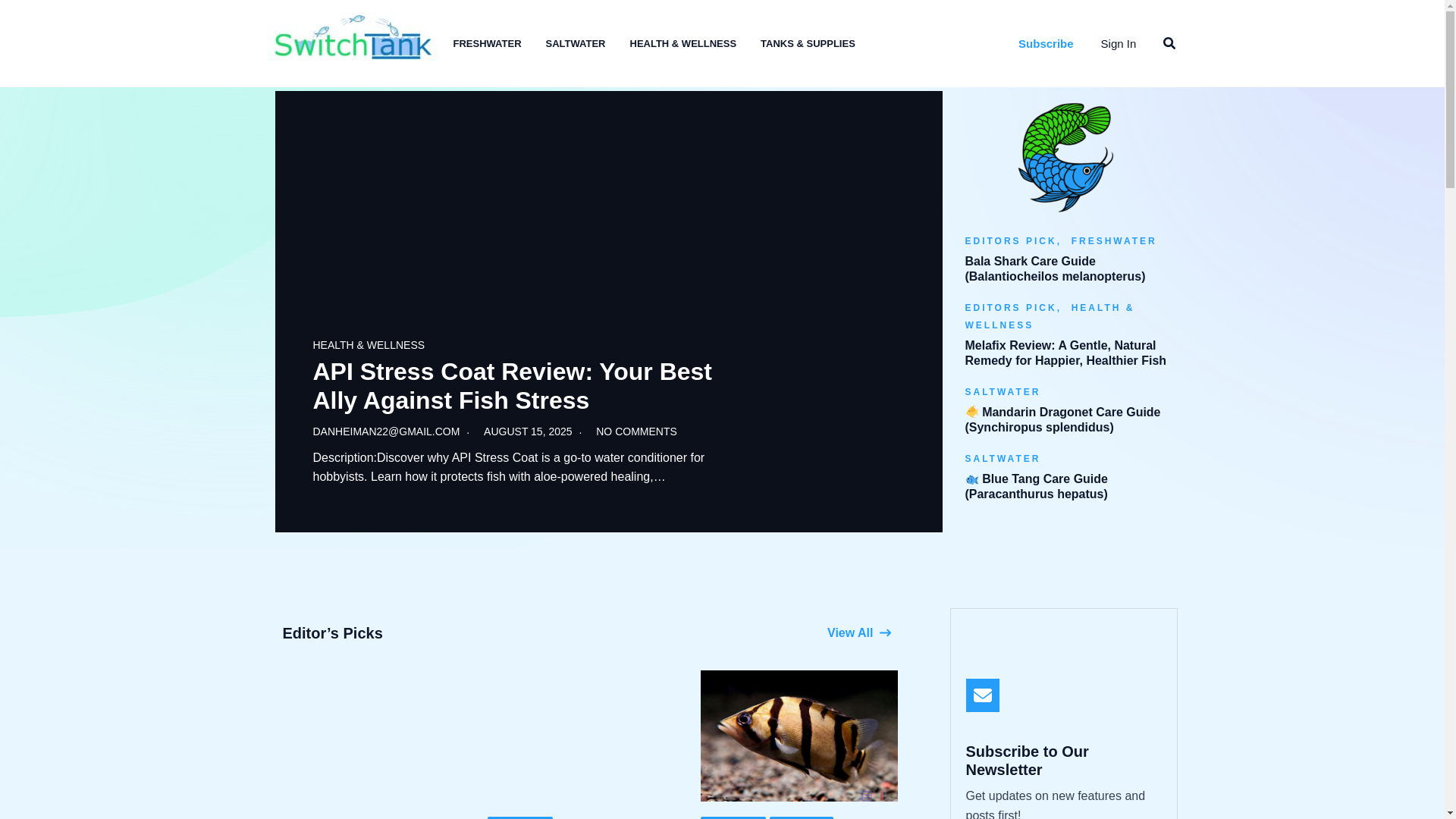 website screenshot of https://switchtank.blog/
