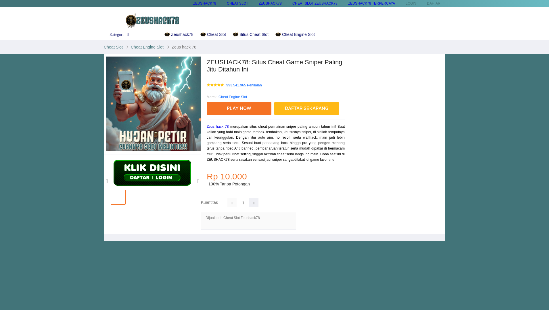 website screenshot of https://zeushack69.com/