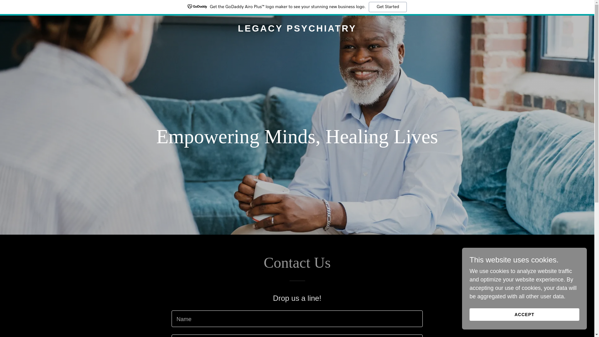 website screenshot of https://legacypsychiatry.co.nz/
