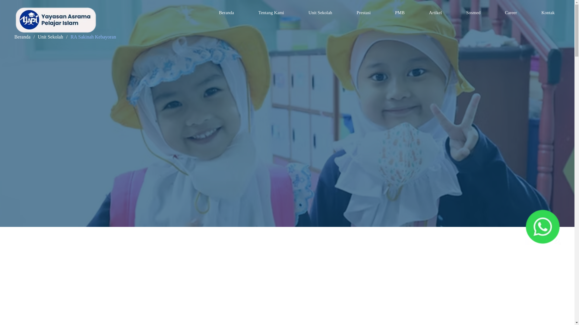 website screenshot of https://rasakinah.sch.id/