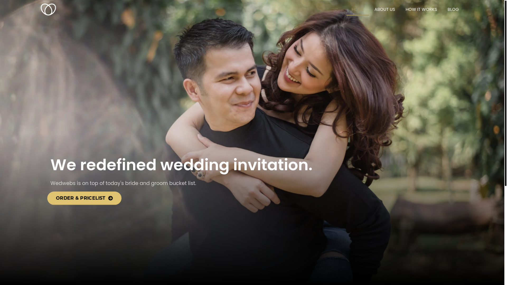 website screenshot of https://theweddingofalvinandelyse.com/