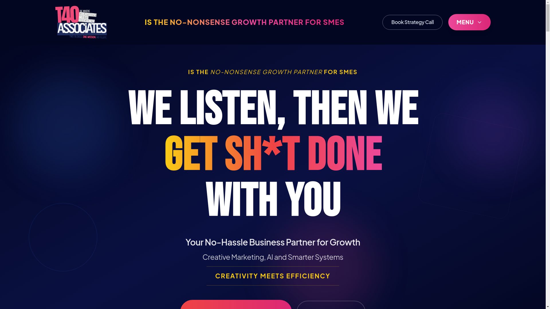 website screenshot of https://t40-associates.pages.dev/