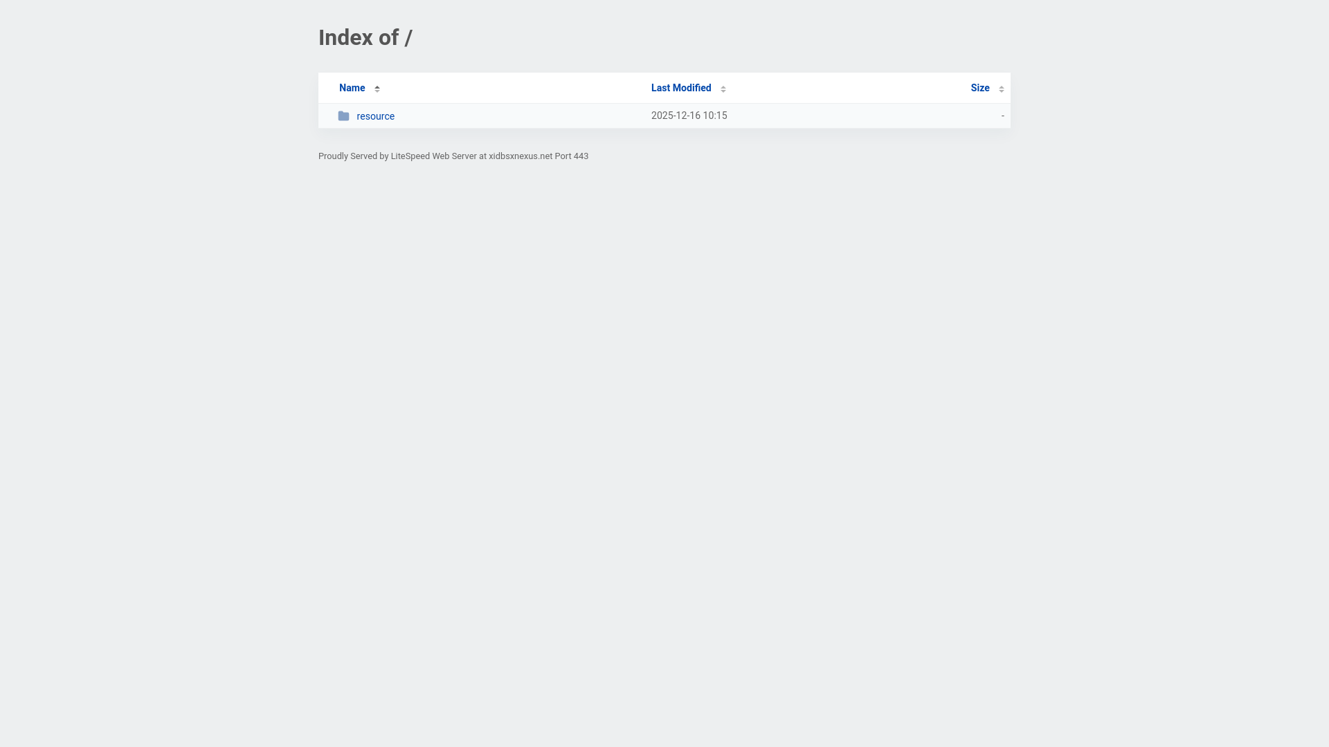 website screenshot of https://xidbsxnexus.net/