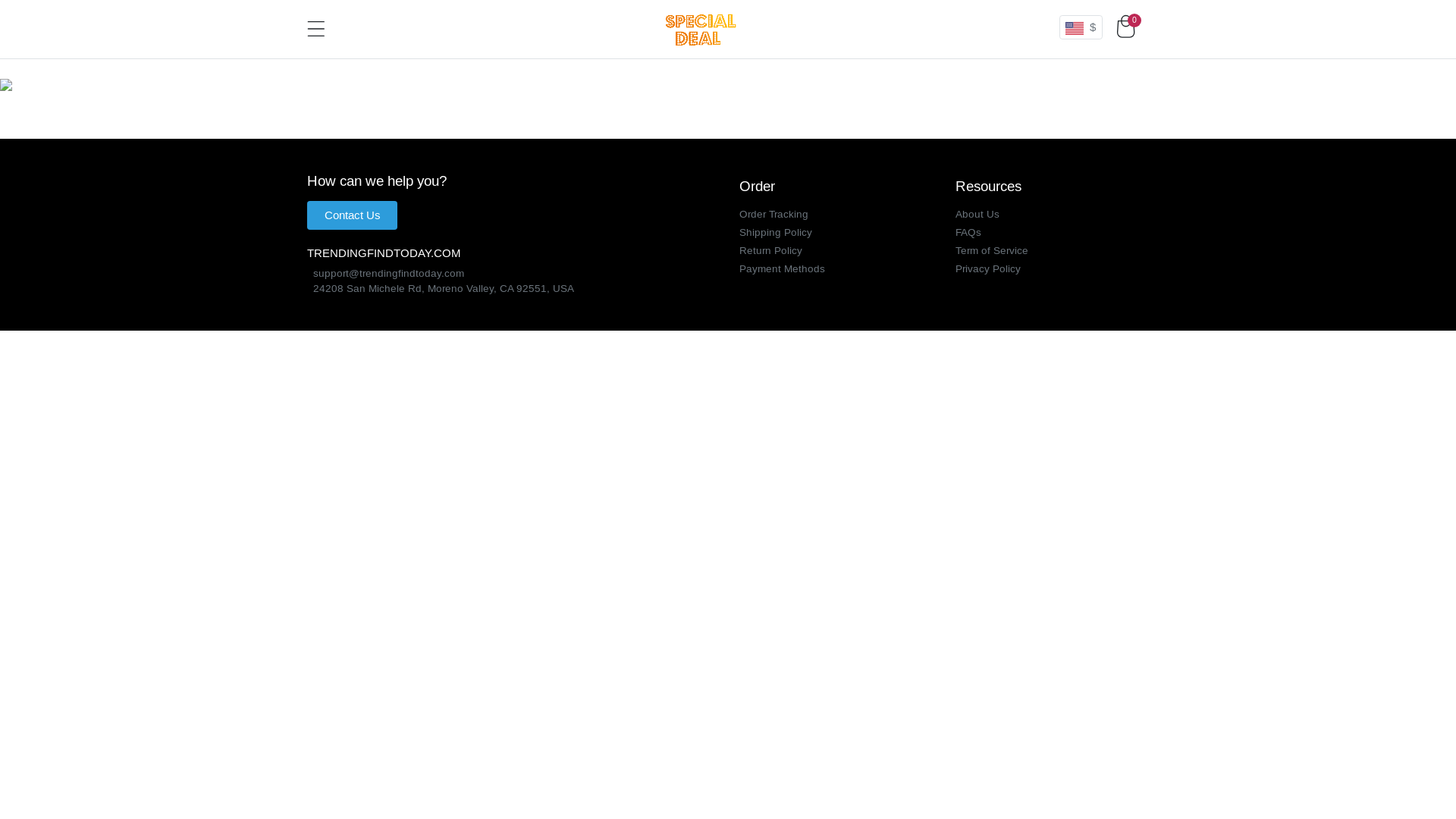 website screenshot of https://trendingfindtoday.com/