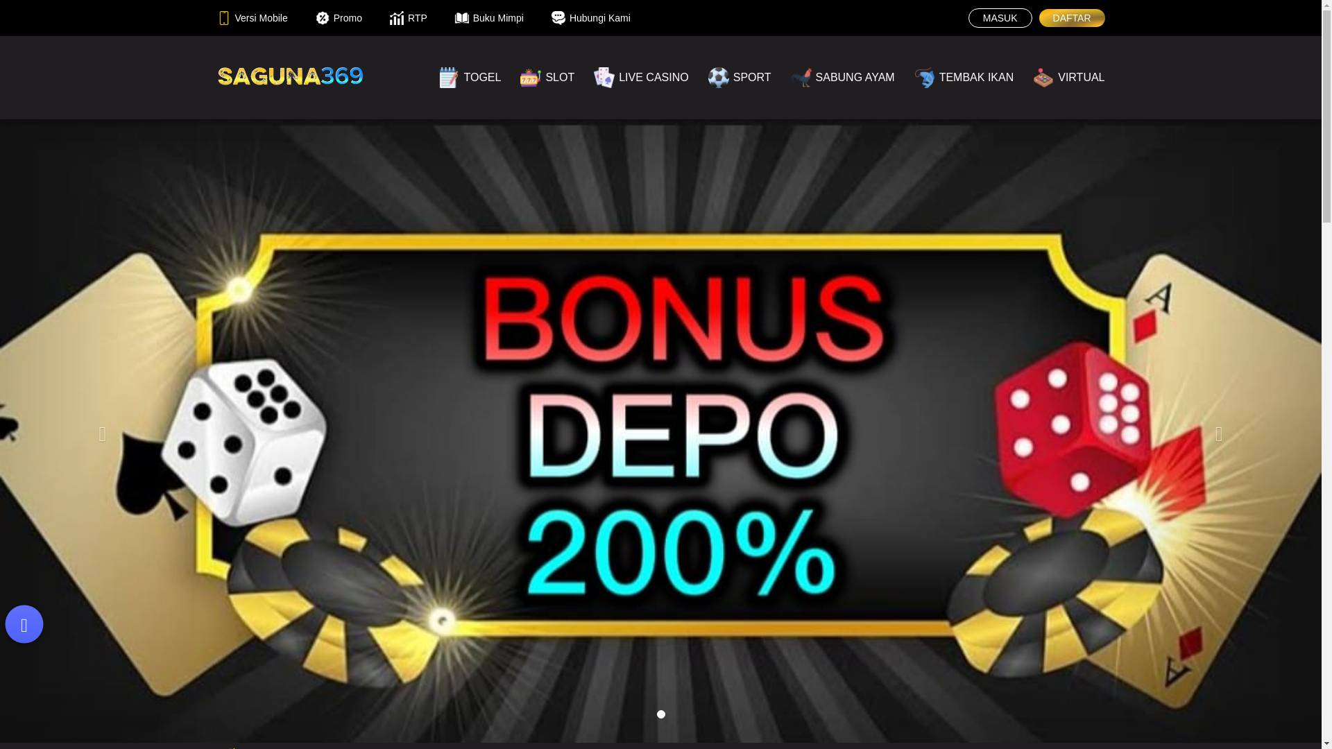 website screenshot of https://saguna369hitam.xyz/