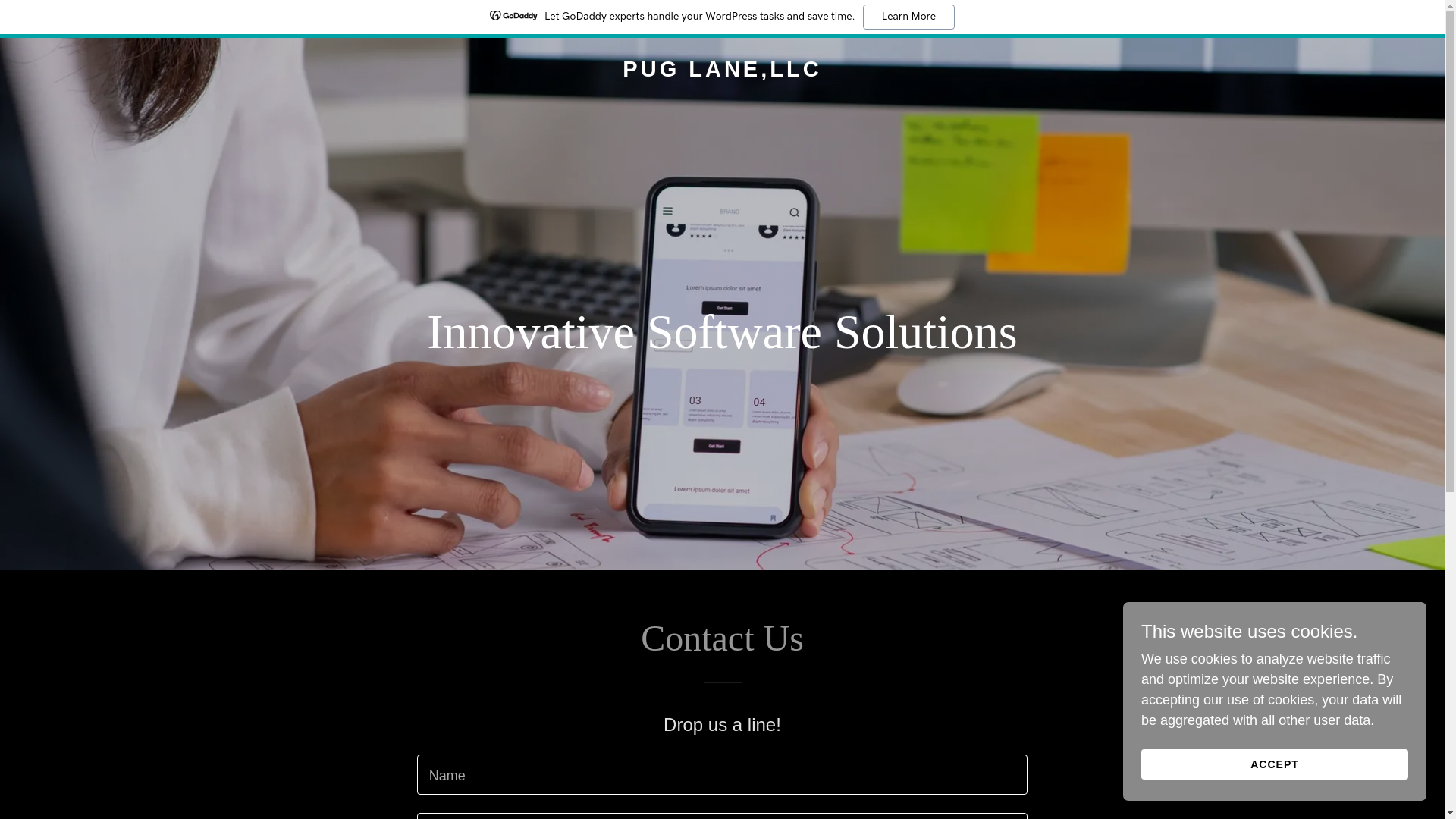website screenshot of https://puglane.com/