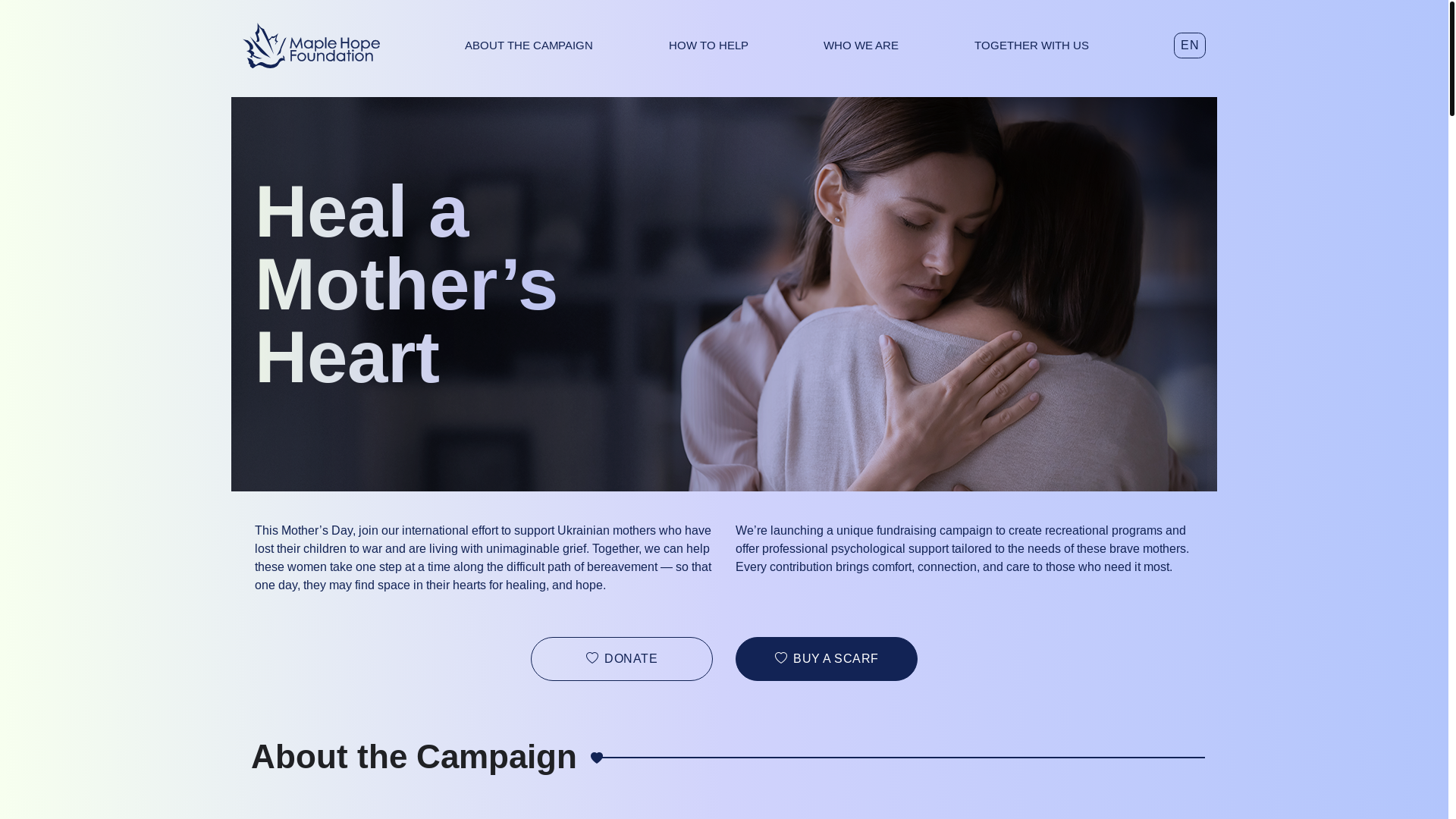 website screenshot of https://maplehope-heal.pages.dev/