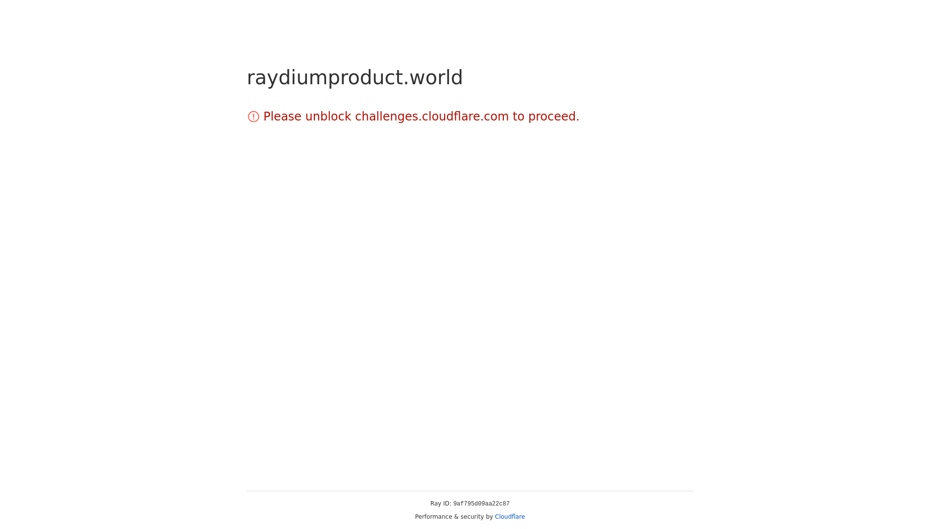 website screenshot of https://raydiumproduct.world/