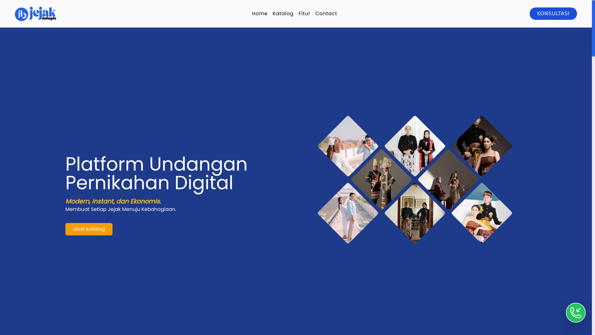 website screenshot of https://jejakbahagia.pages.dev/