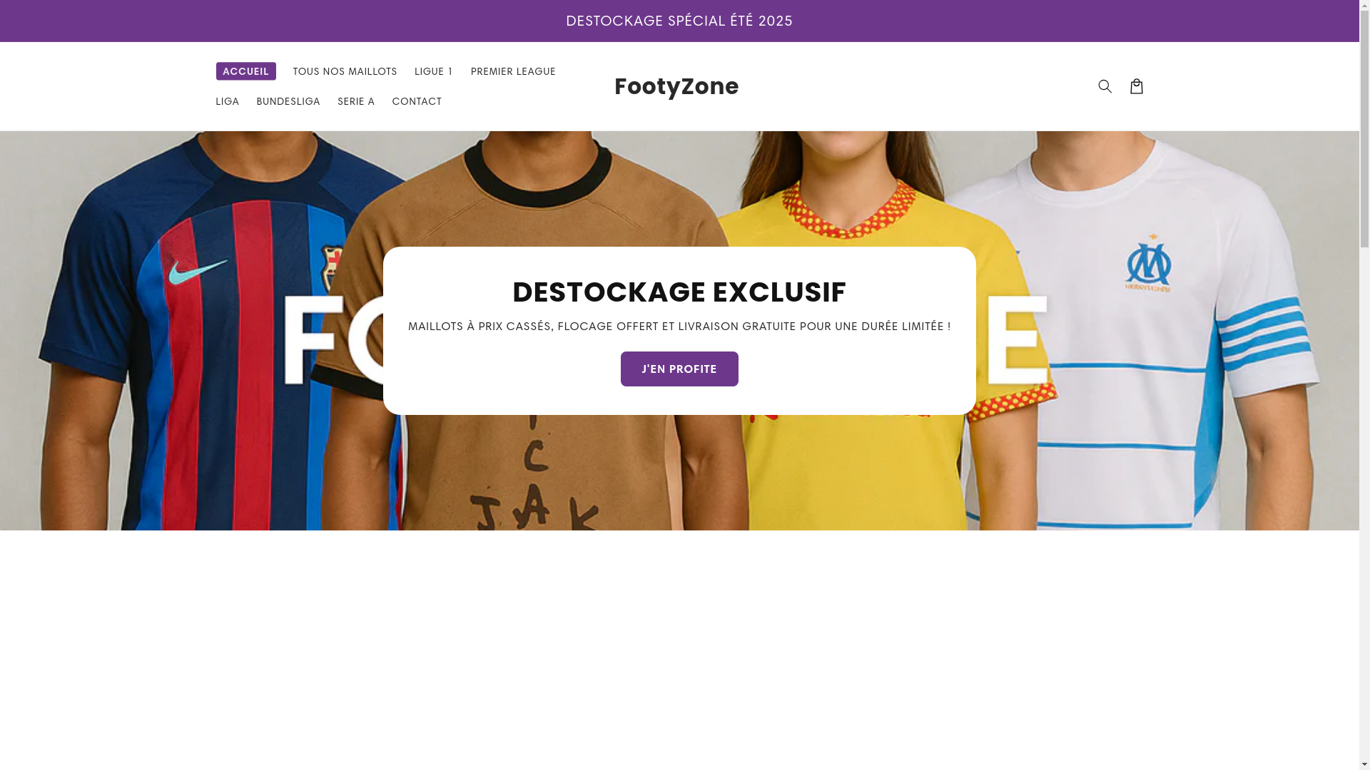 website screenshot of https://footyzone.fr/