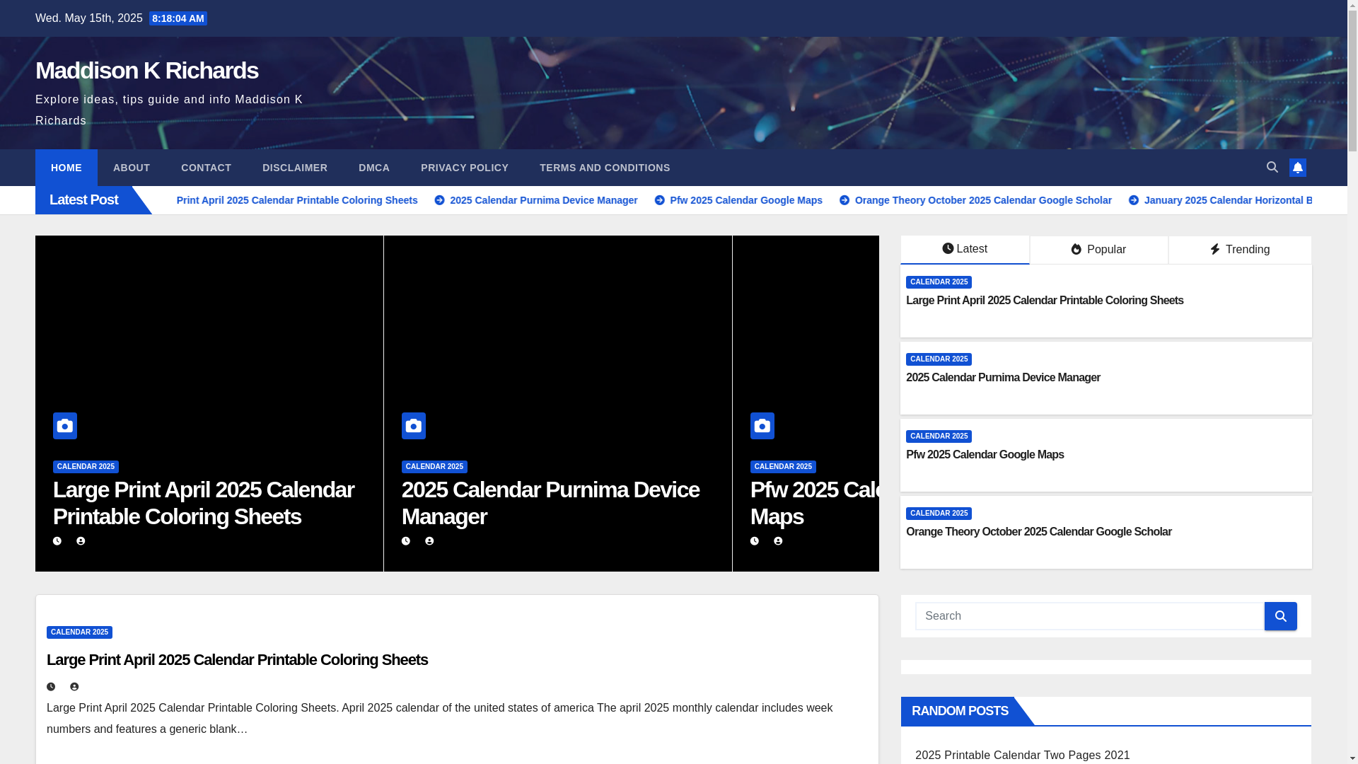 website screenshot of https://maddisonkrichards.pages.dev/