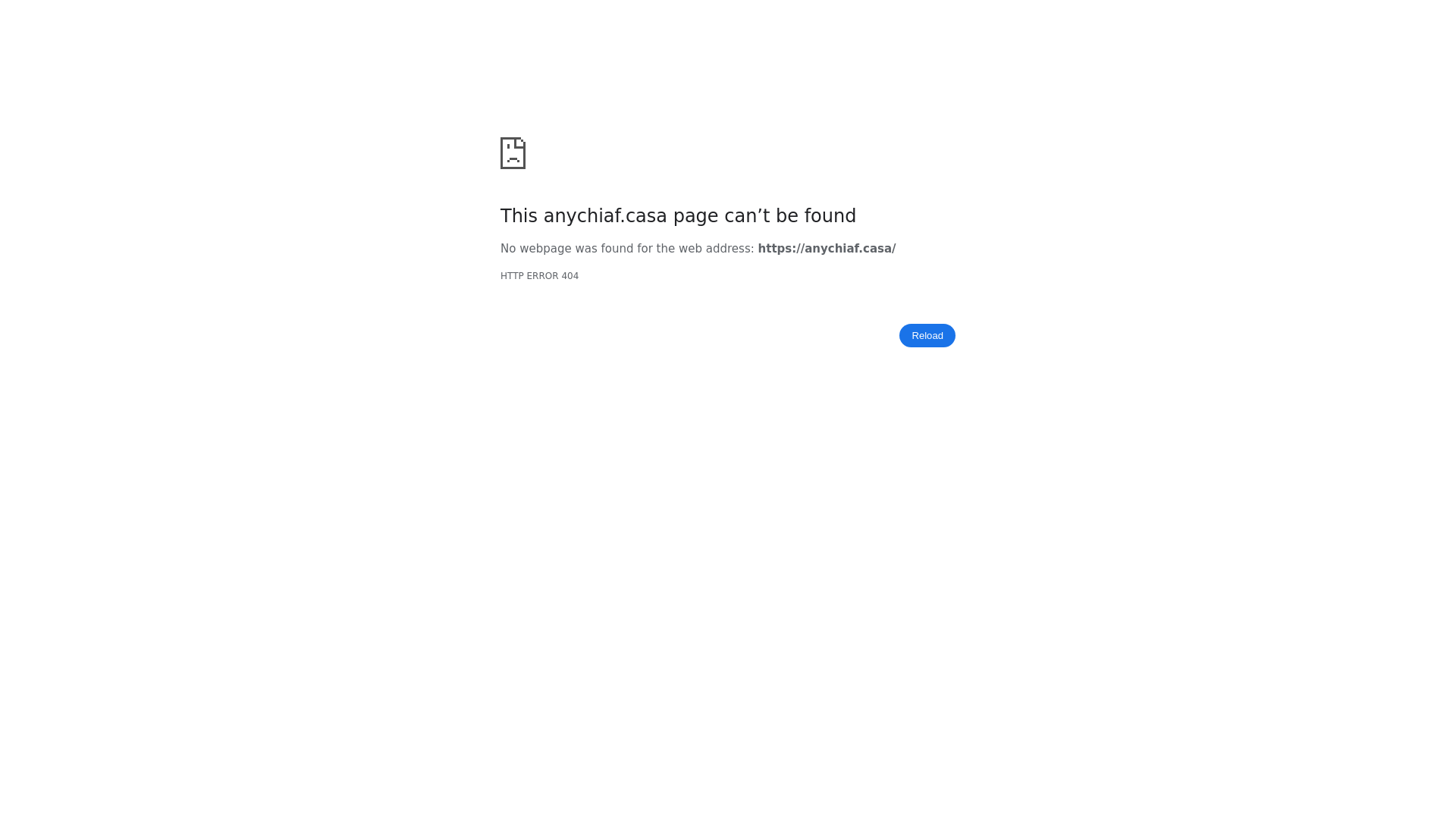 website screenshot of https://anychiaf.casa/