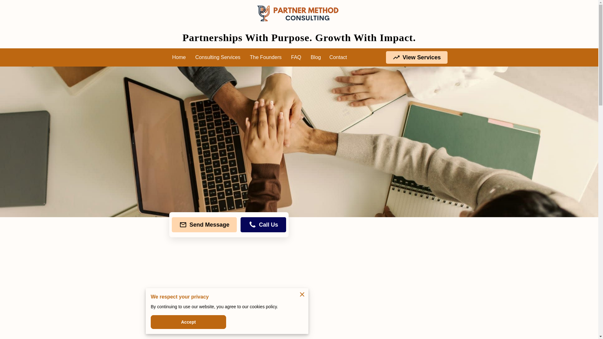 website screenshot of https://partnermethod.us/
