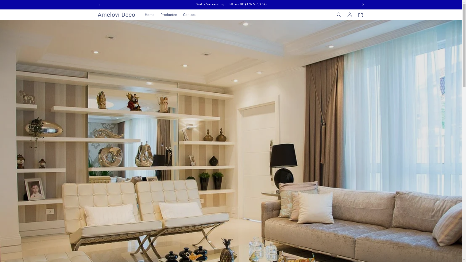 website screenshot of https://amelovideco.nl/