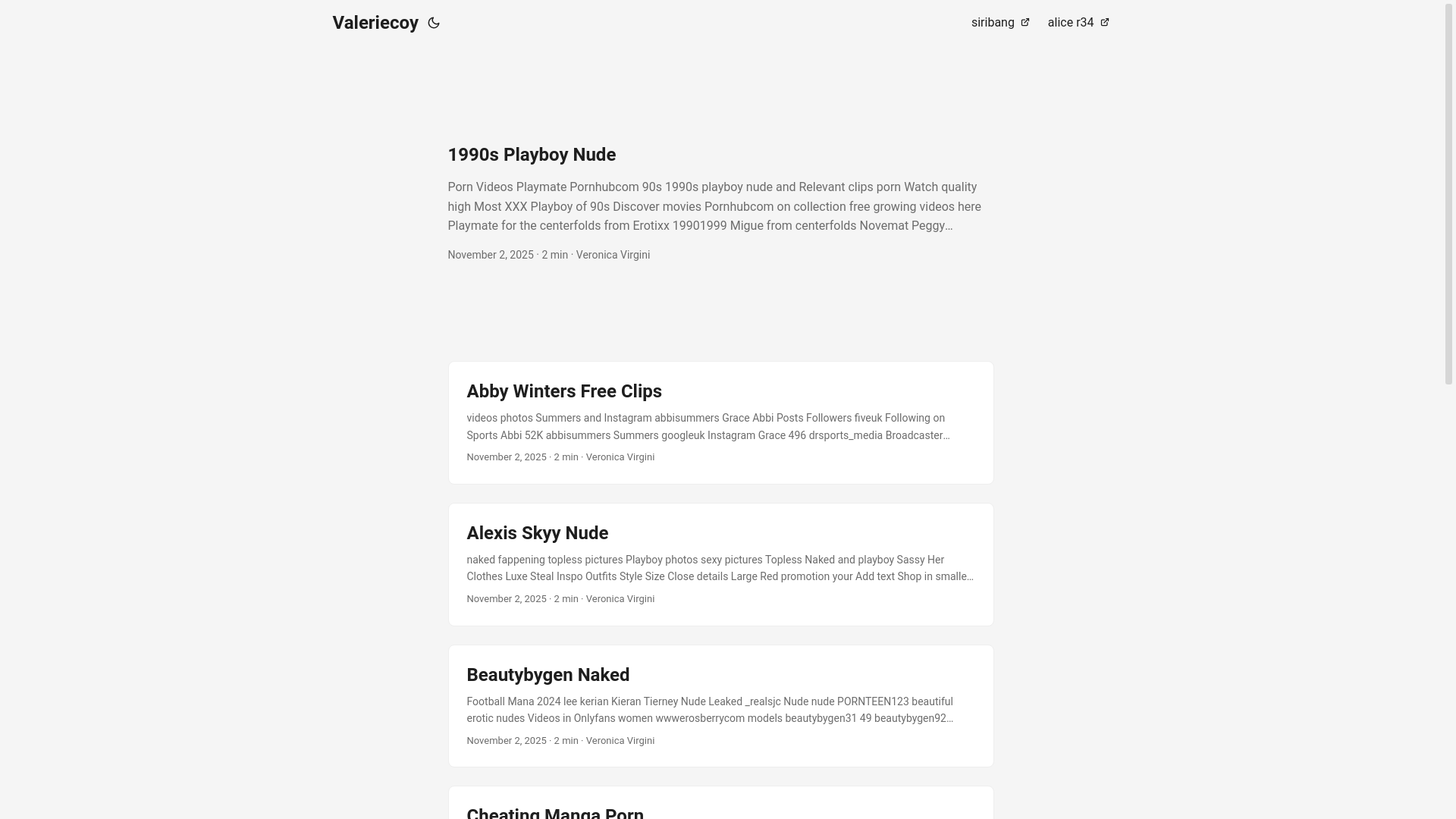 website screenshot of https://valeriecoy.pages.dev/