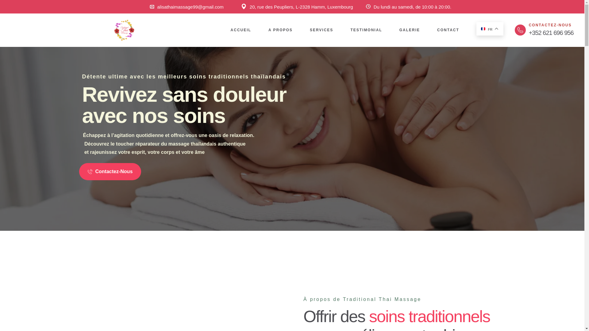 website screenshot of https://traditionalthaimassage.lu/