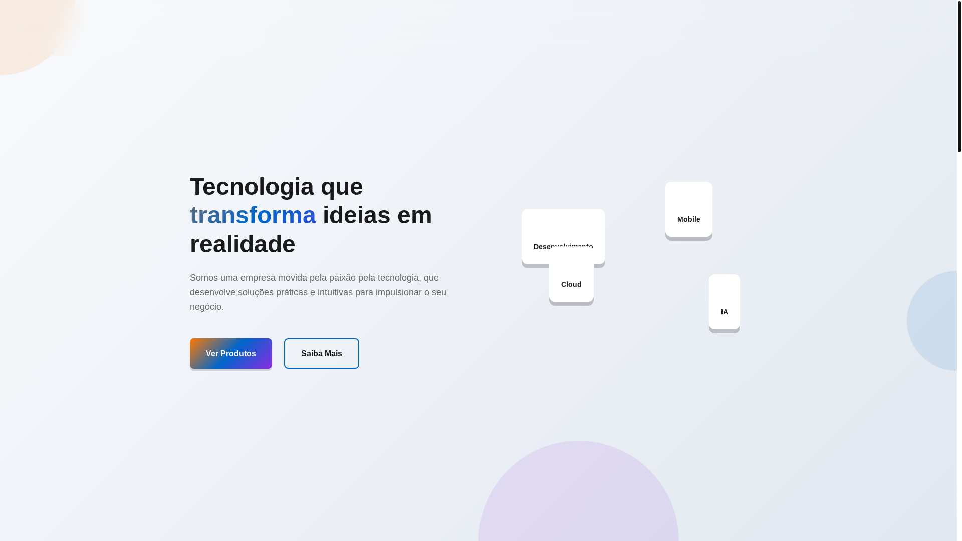 website screenshot of https://quadrumtech.com.br/