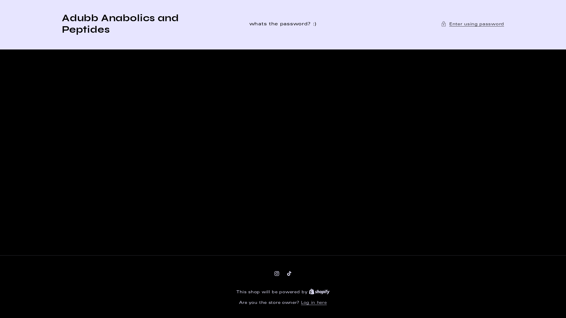 website screenshot of https://adubbanabolicsandpeptides.com/