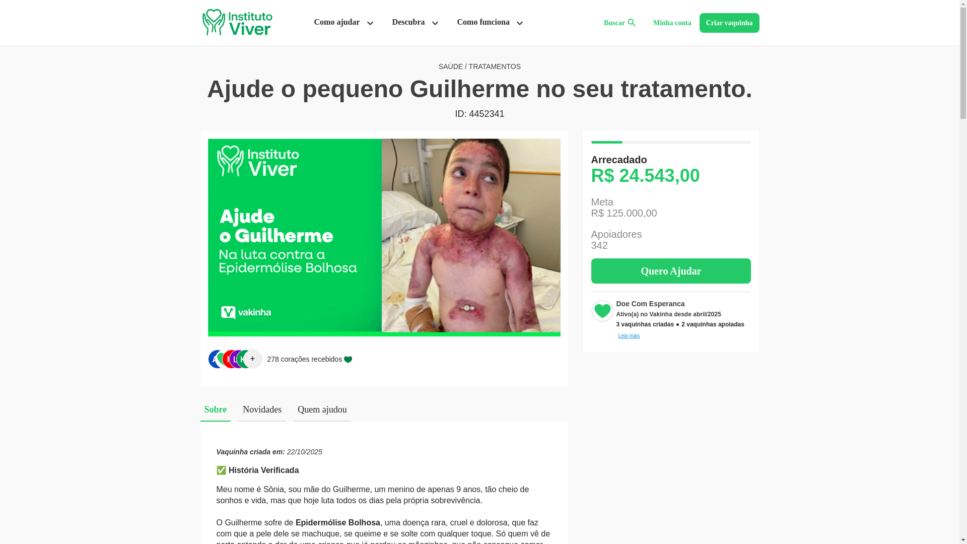 website screenshot of https://institutoviver-org.site/